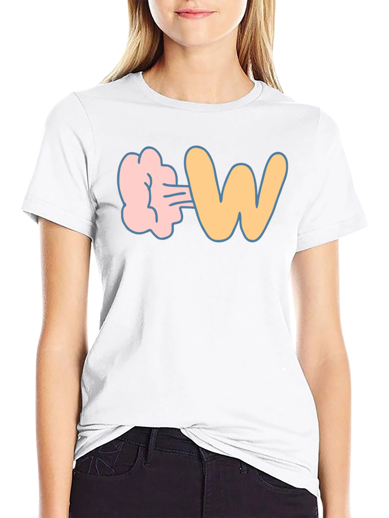 Farting W Funny Graphic T-Shirt