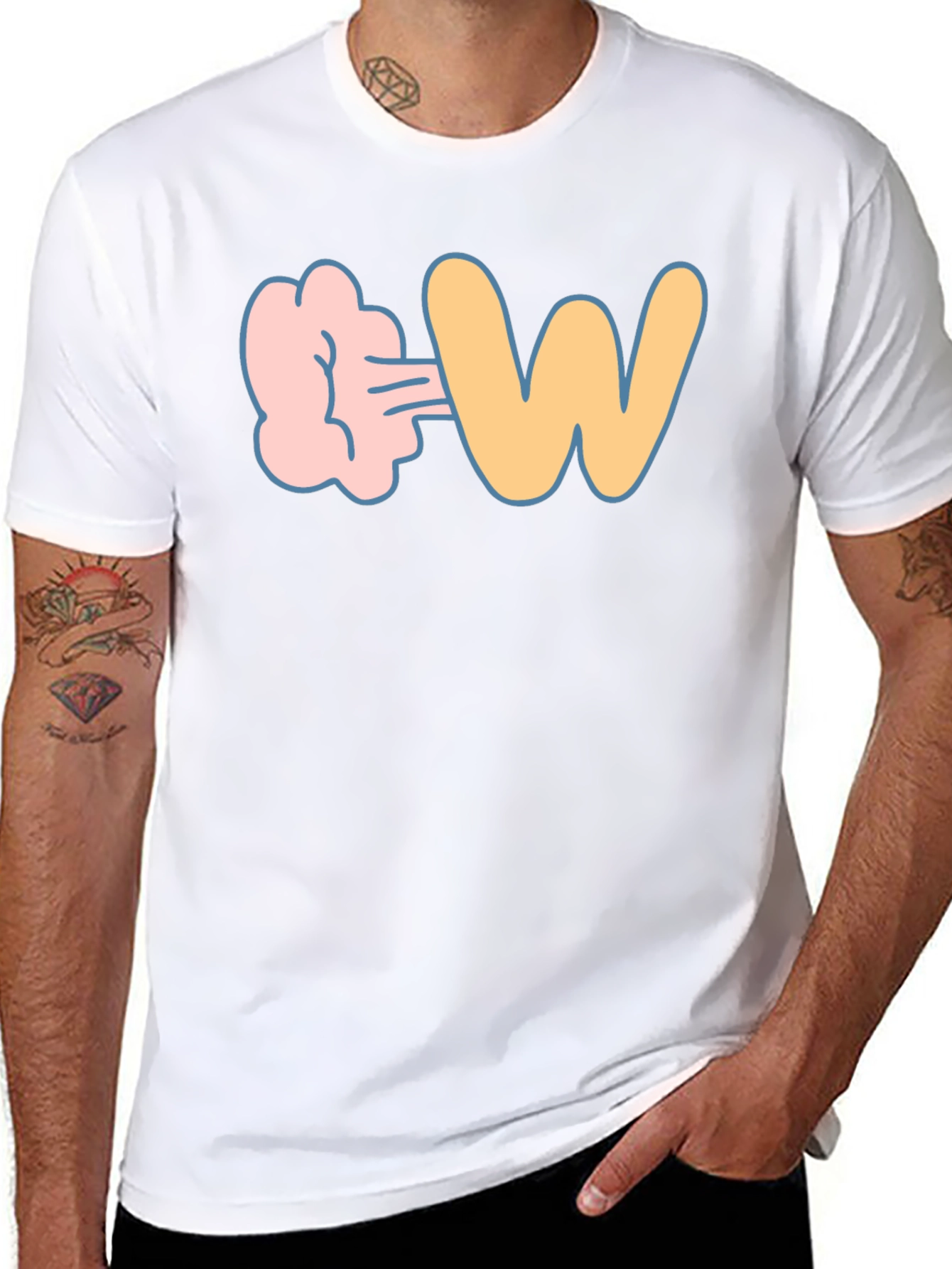 Farting W Funny Graphic T-Shirt