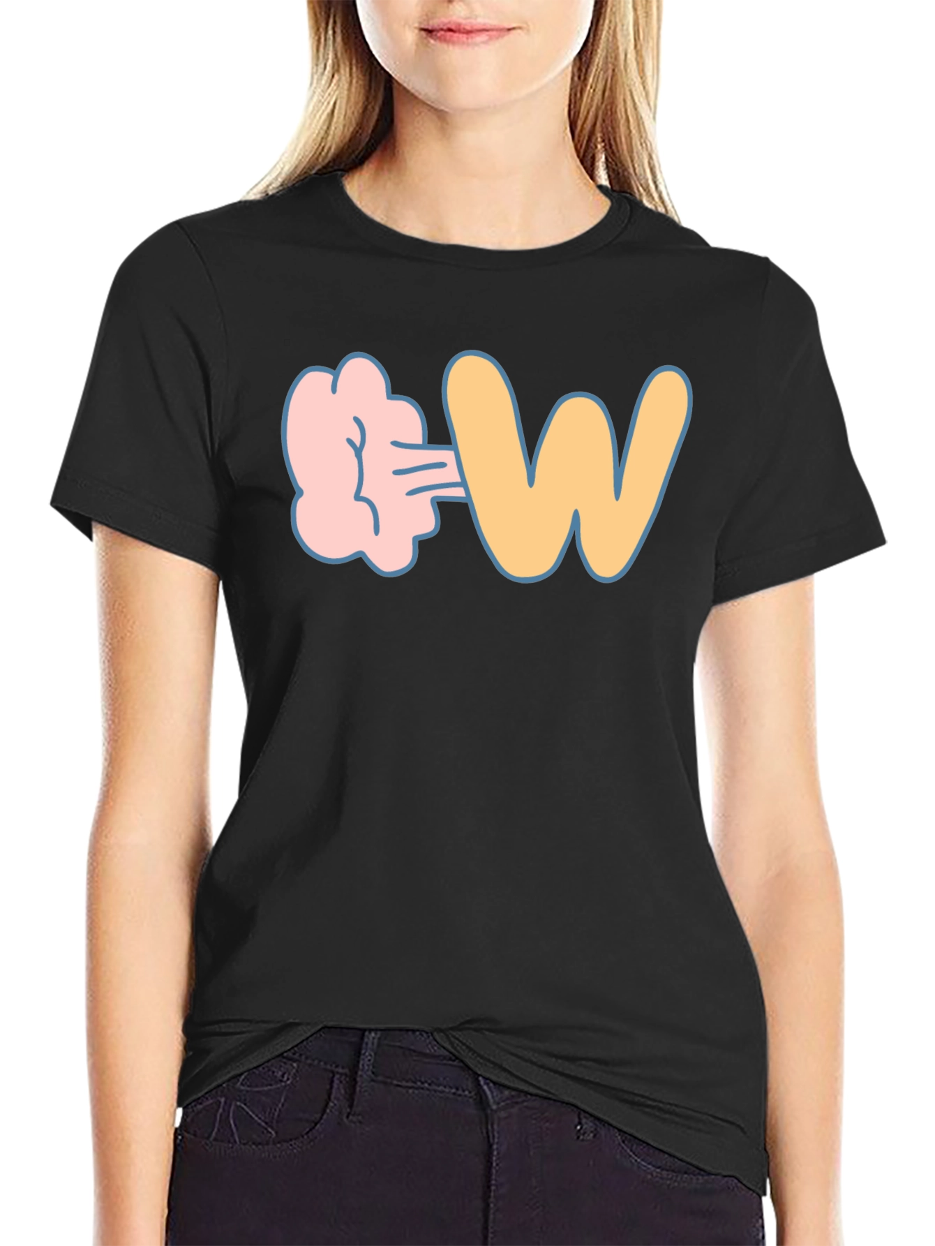 Farting W Funny Graphic T-Shirt