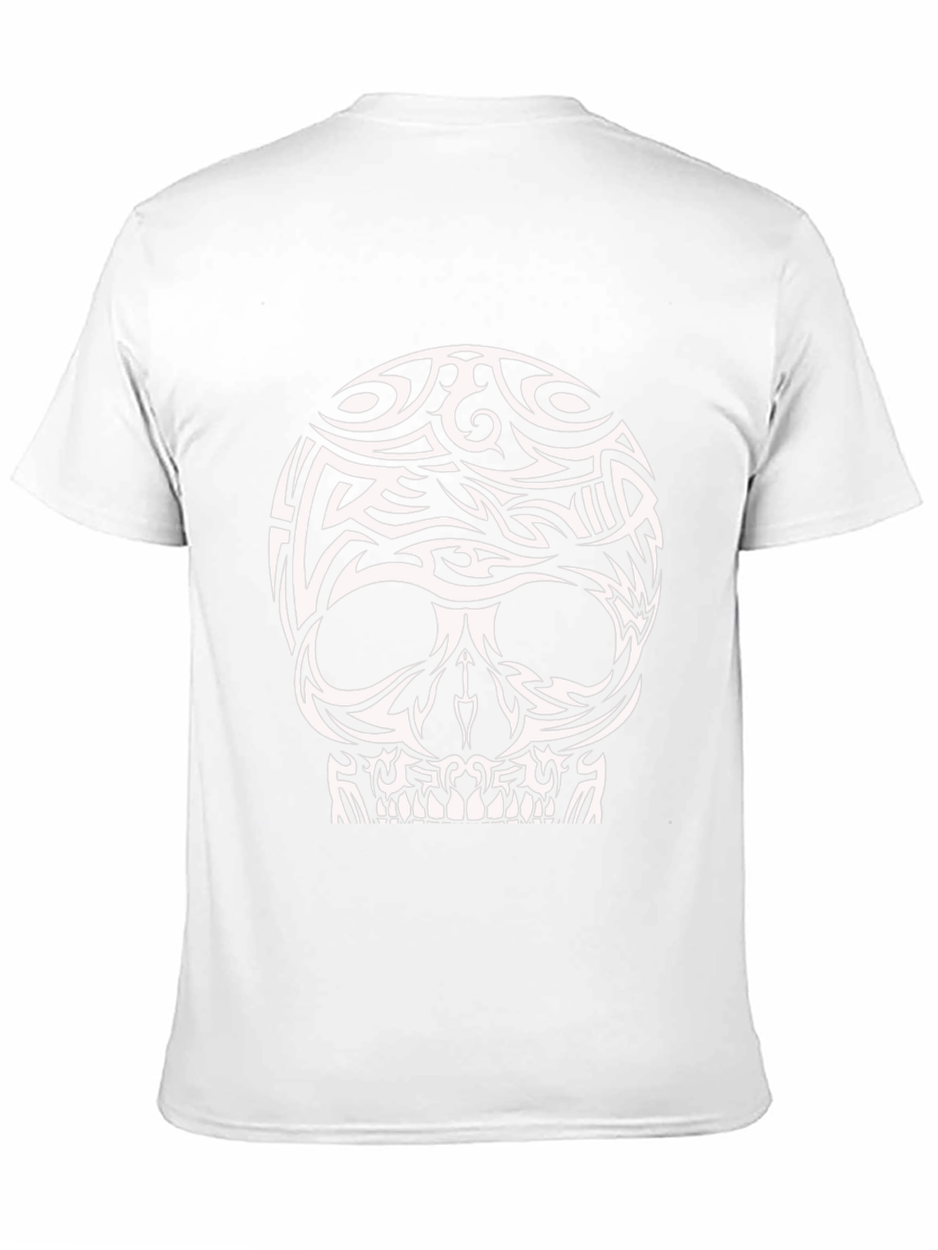 Tribal Skull Graphic Tee - Black