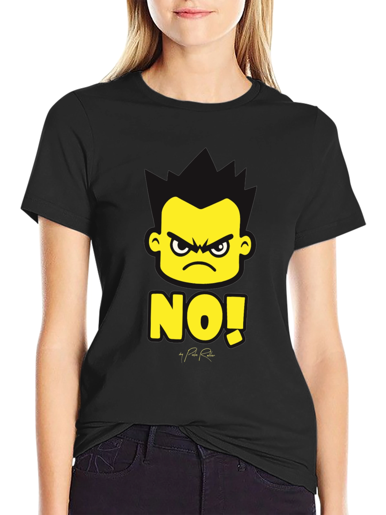 Black NO! Graphic Tee