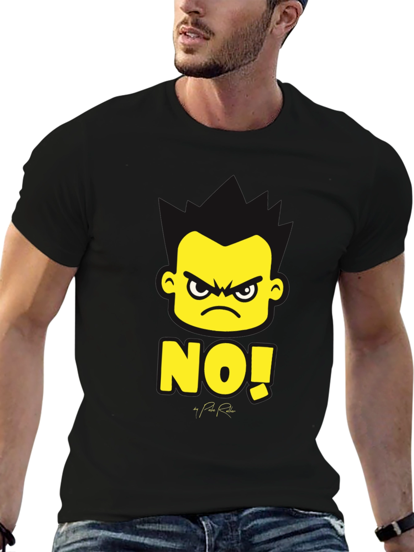 Black NO! Graphic Tee