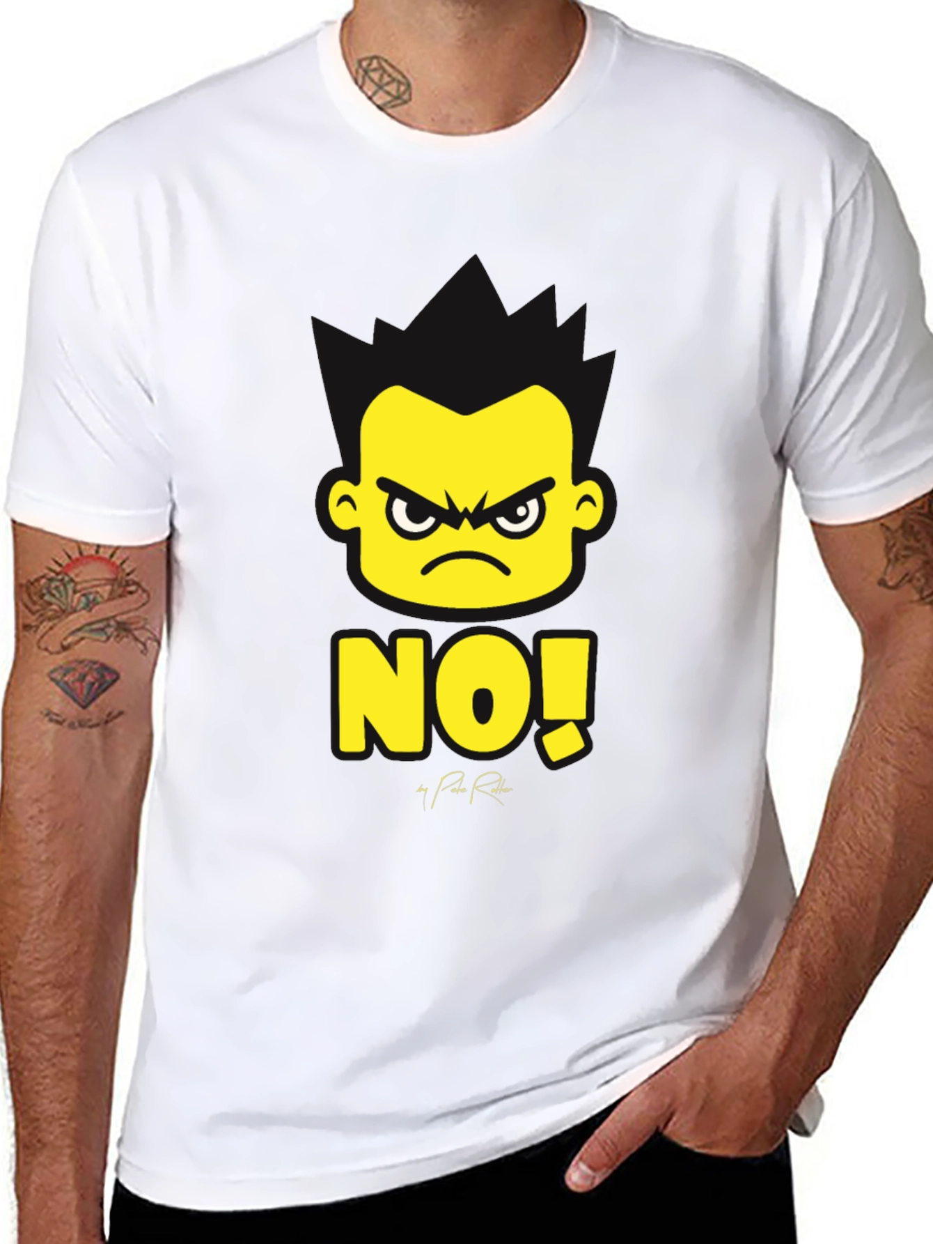 Black NO! Graphic Tee