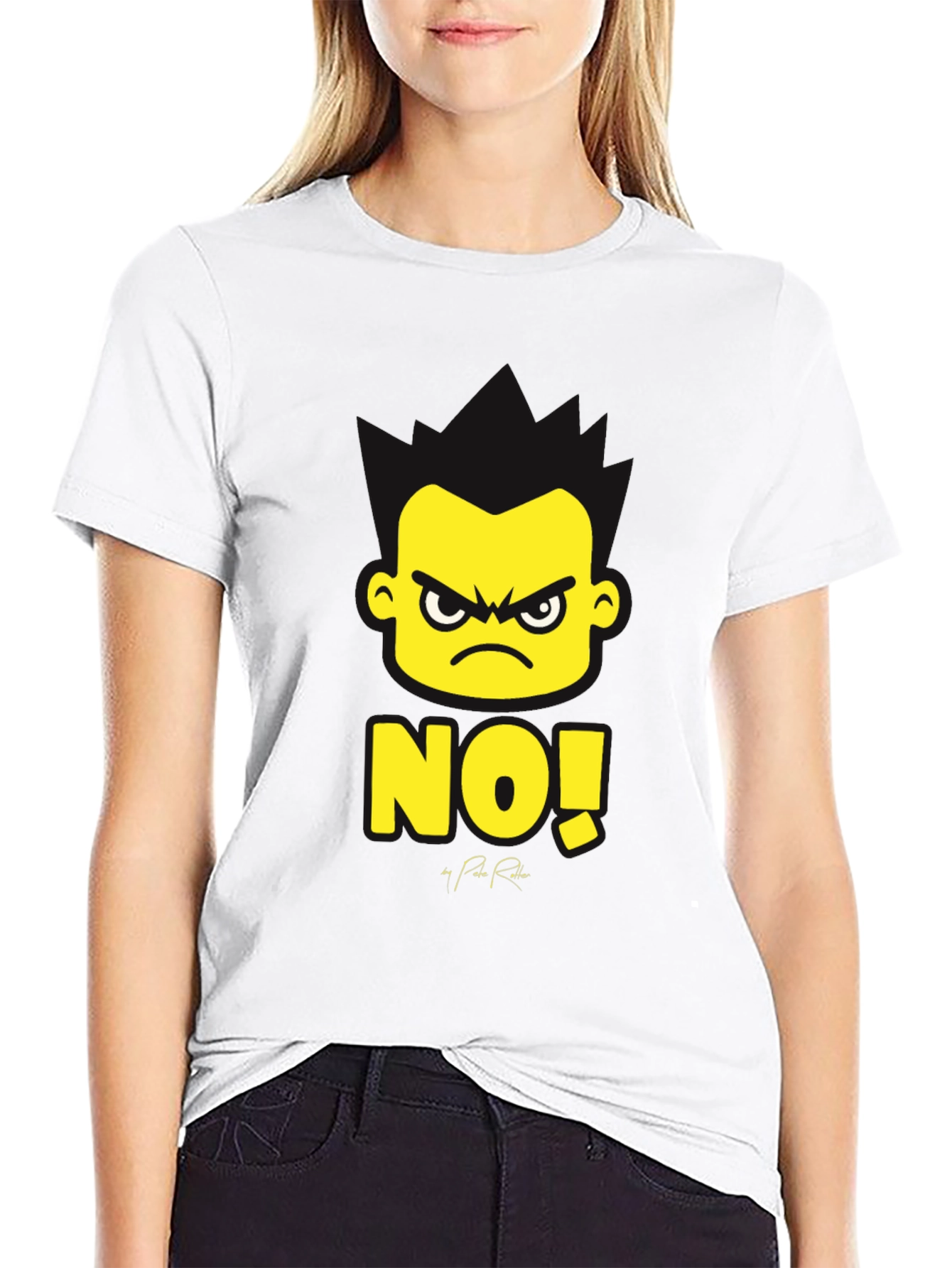 Black NO! Graphic Tee