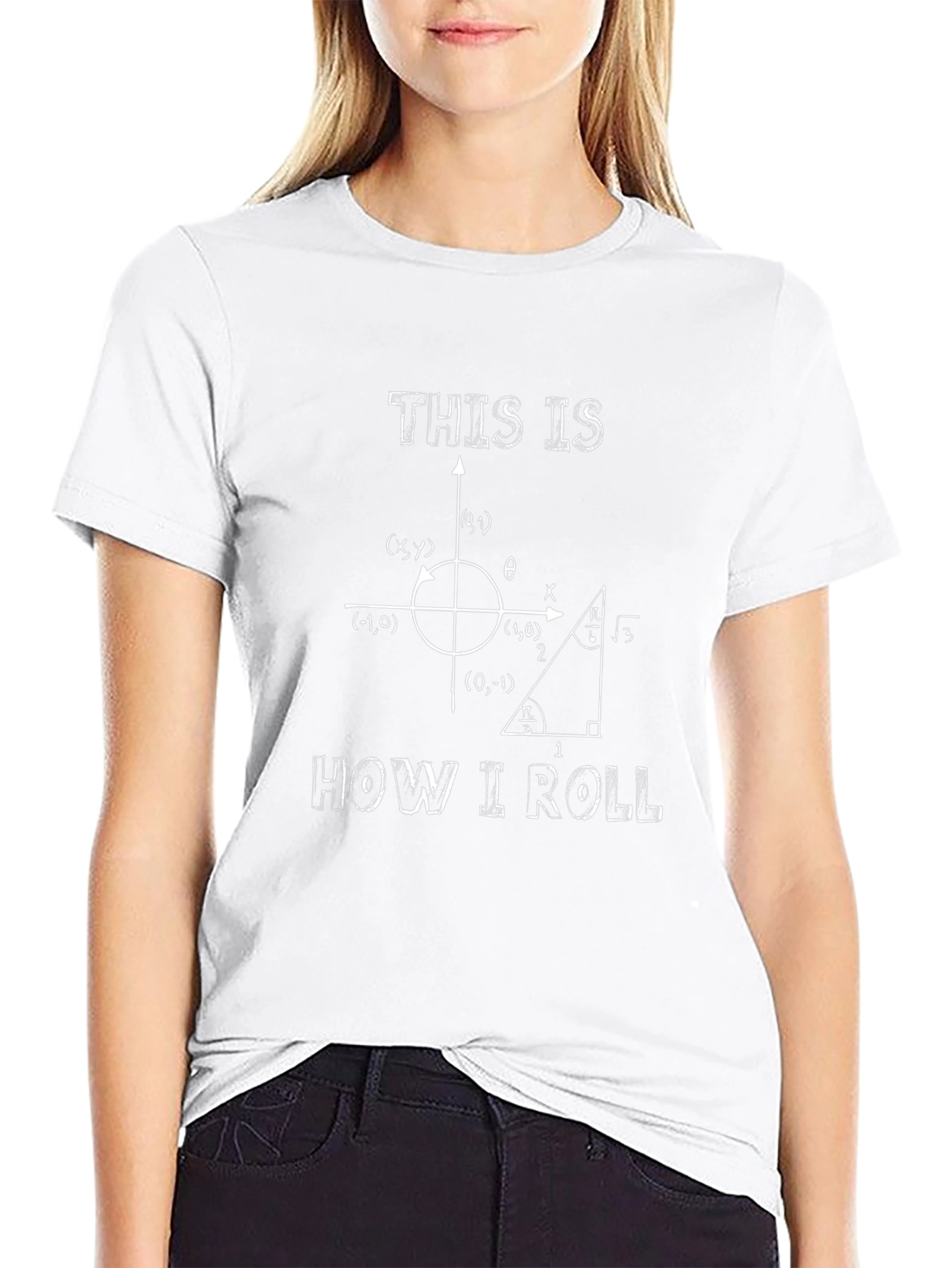 Math Humor Graphic T-Shirt - How I Roll