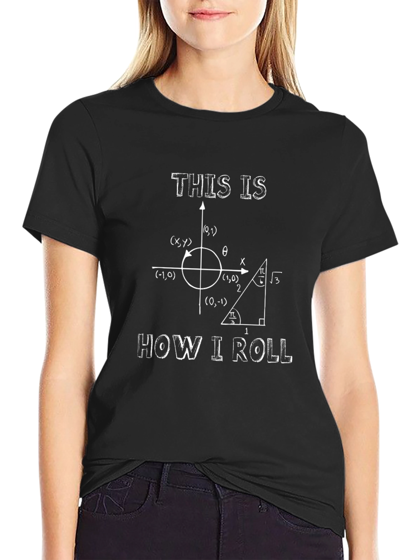 Math Humor Graphic T-Shirt - How I Roll