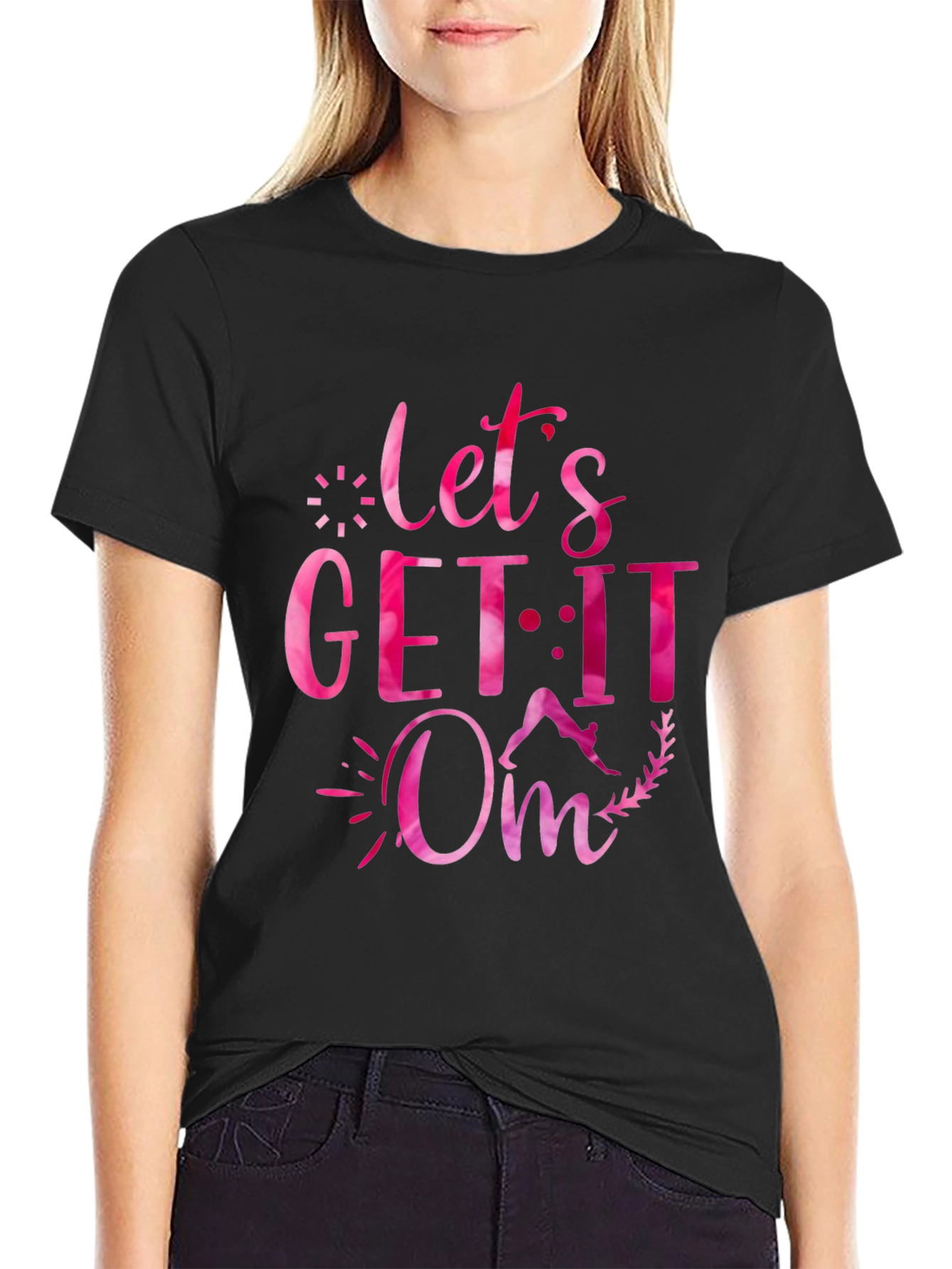 Lets Get It Om Yoga Graphic Tee