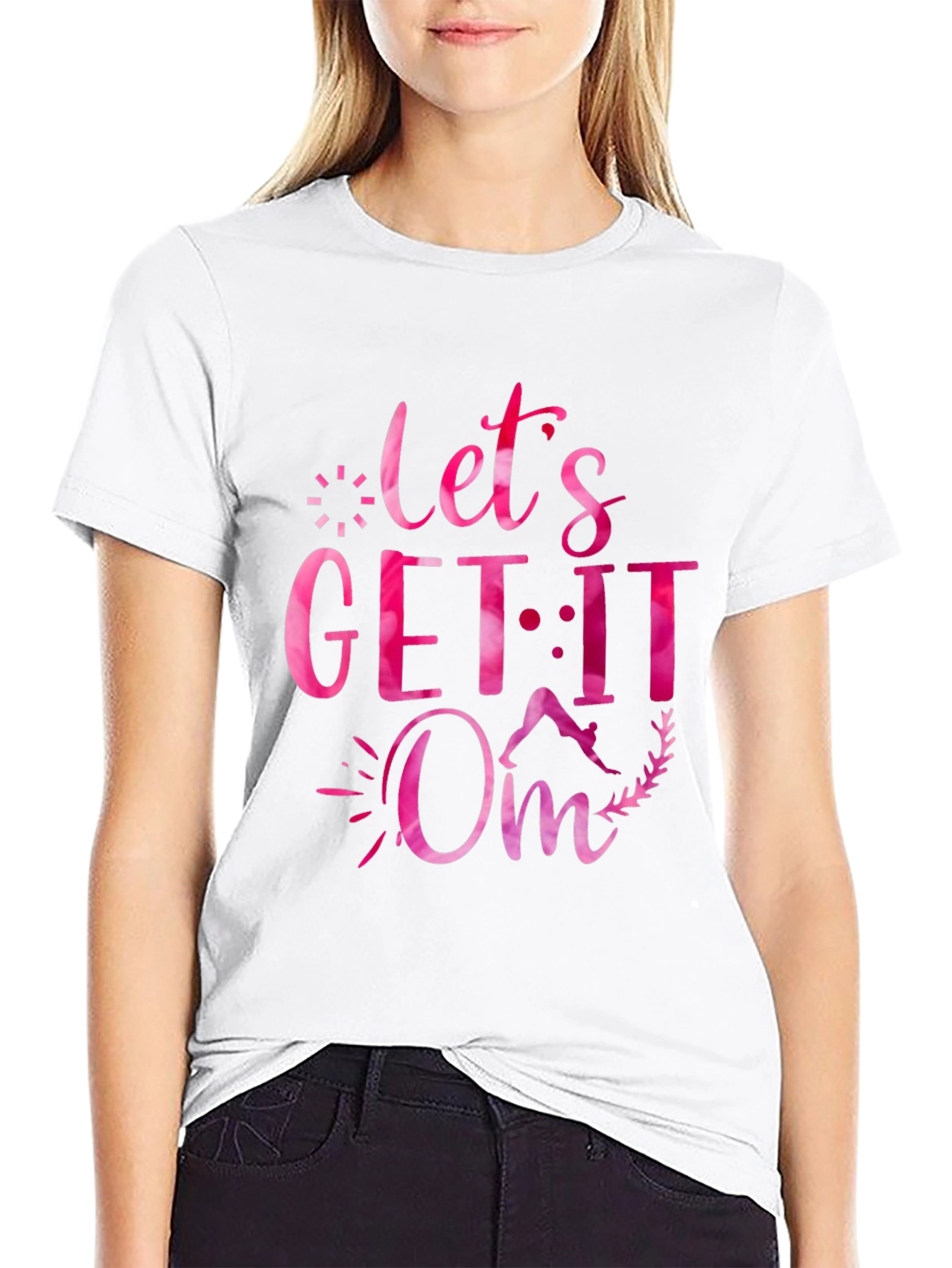 Lets Get It Om Yoga Graphic Tee