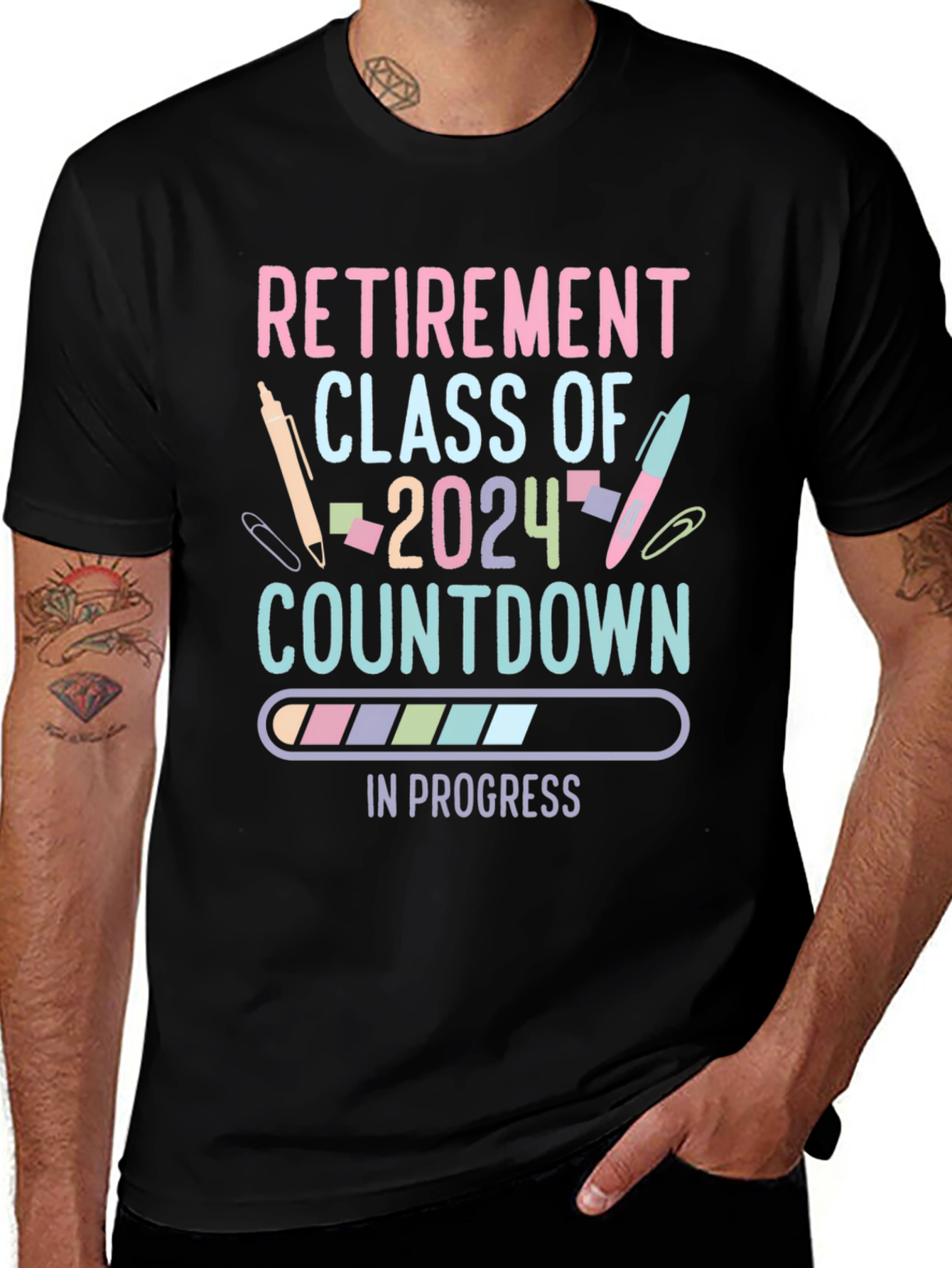 Retirement Class of 2024 Countdown T-Shirt