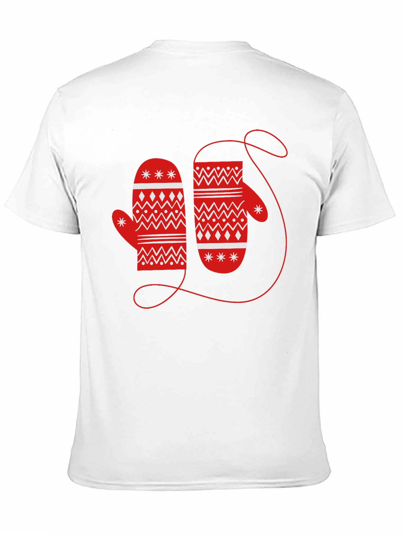 Festive Mitten Graphic Tee - Holiday Cheer