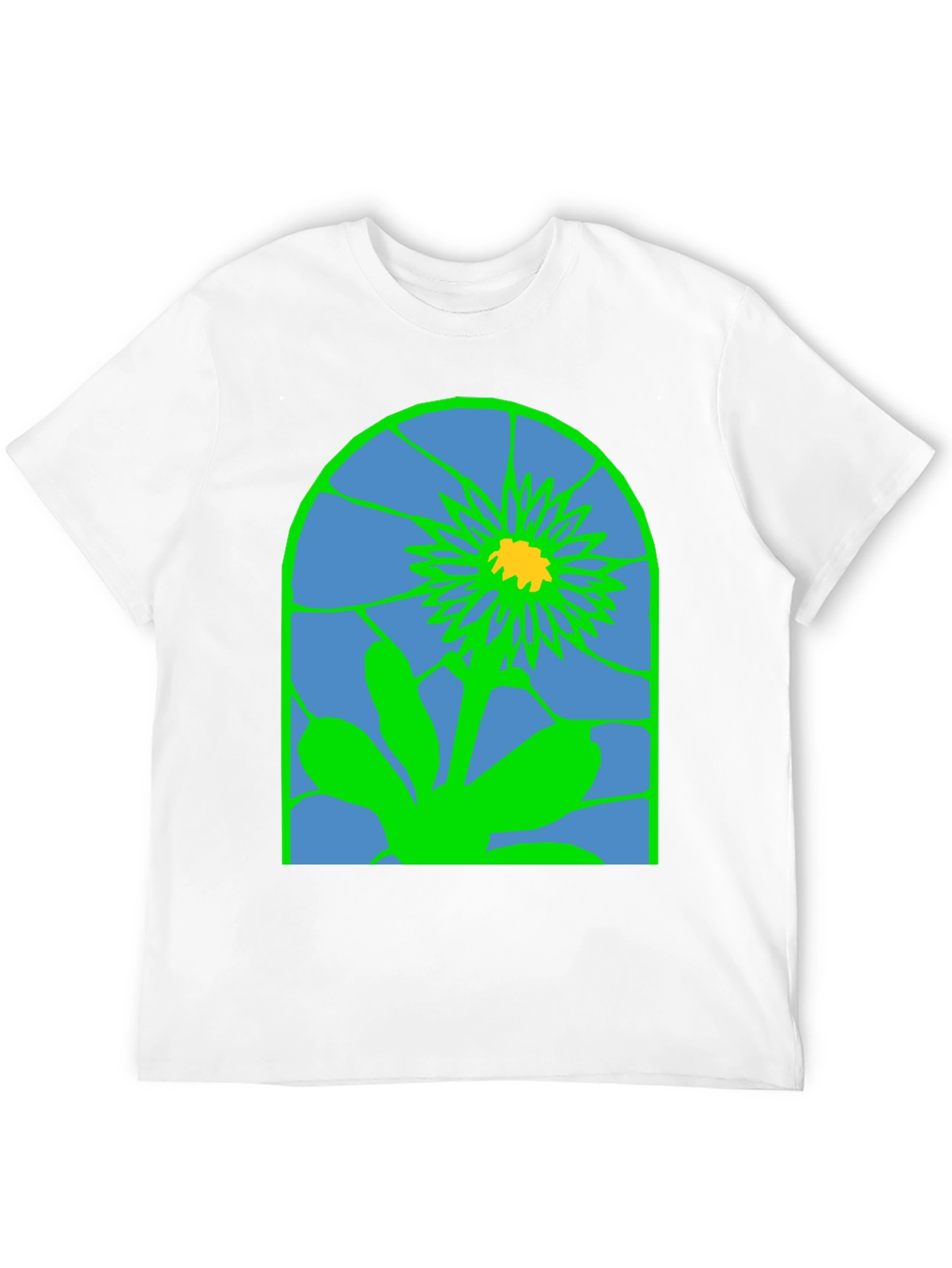 Abstract Floral Graphic Tee - Modern Art Shirt