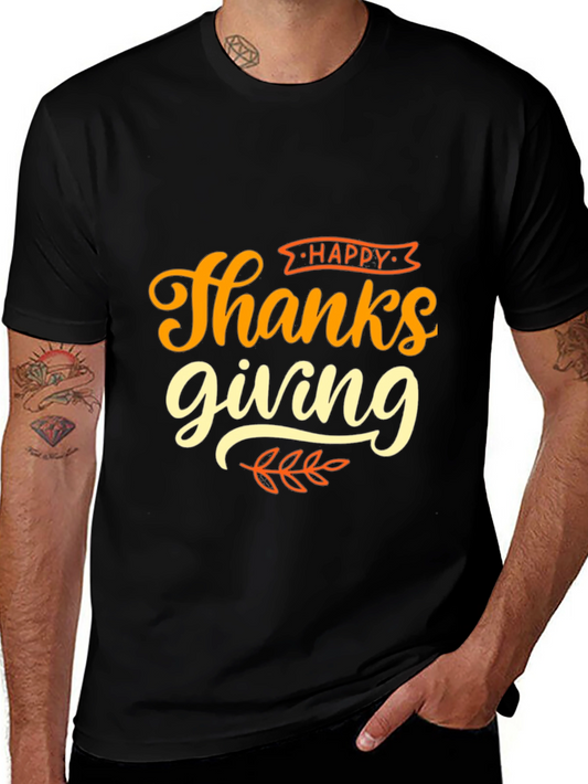 Happy Thanksgiving T-Shirt - Festive Holiday Apparel