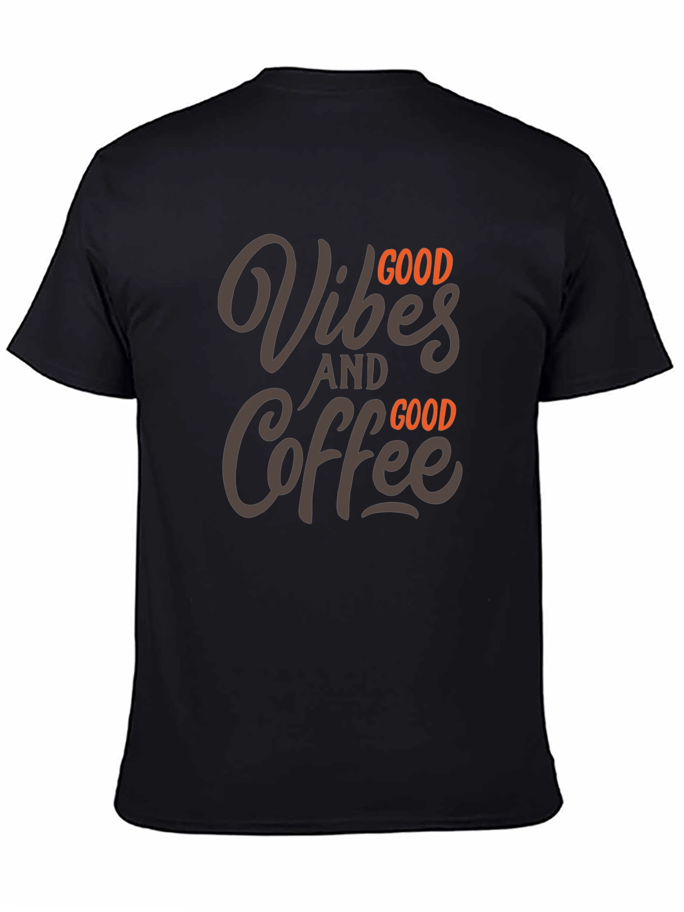Good Vibes & Coffee Graphic Tee - Black