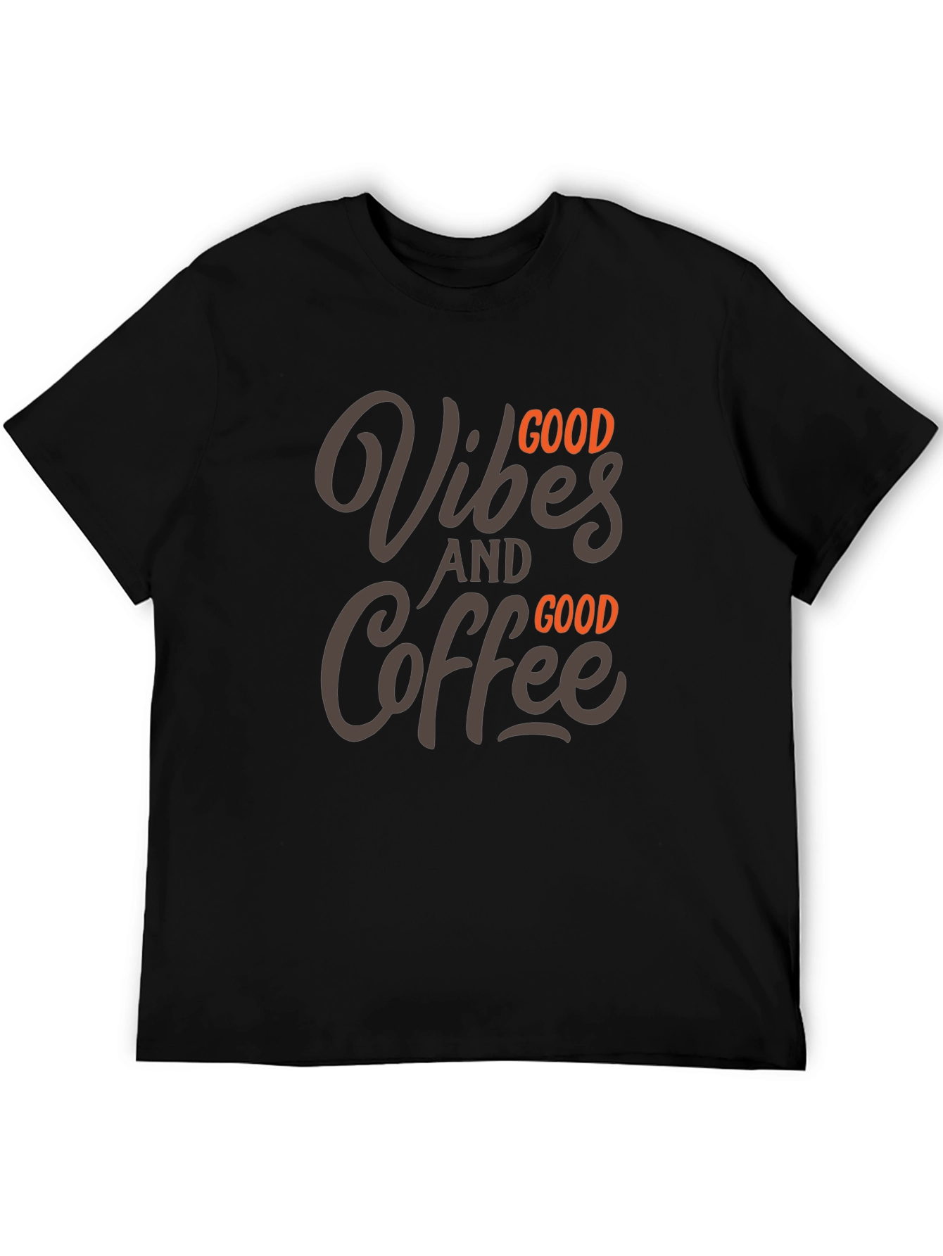 Good Vibes & Coffee Graphic Tee - Black
