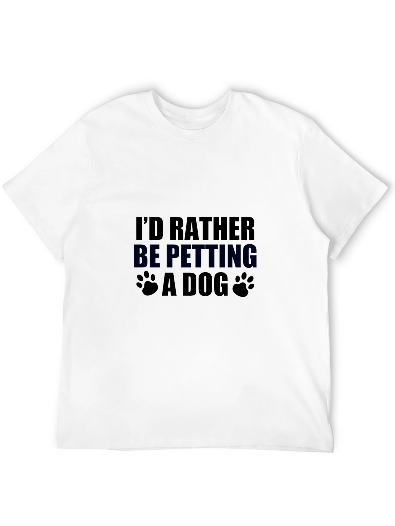 Id Rather Be Petting a Dog Graphic T-Shirt