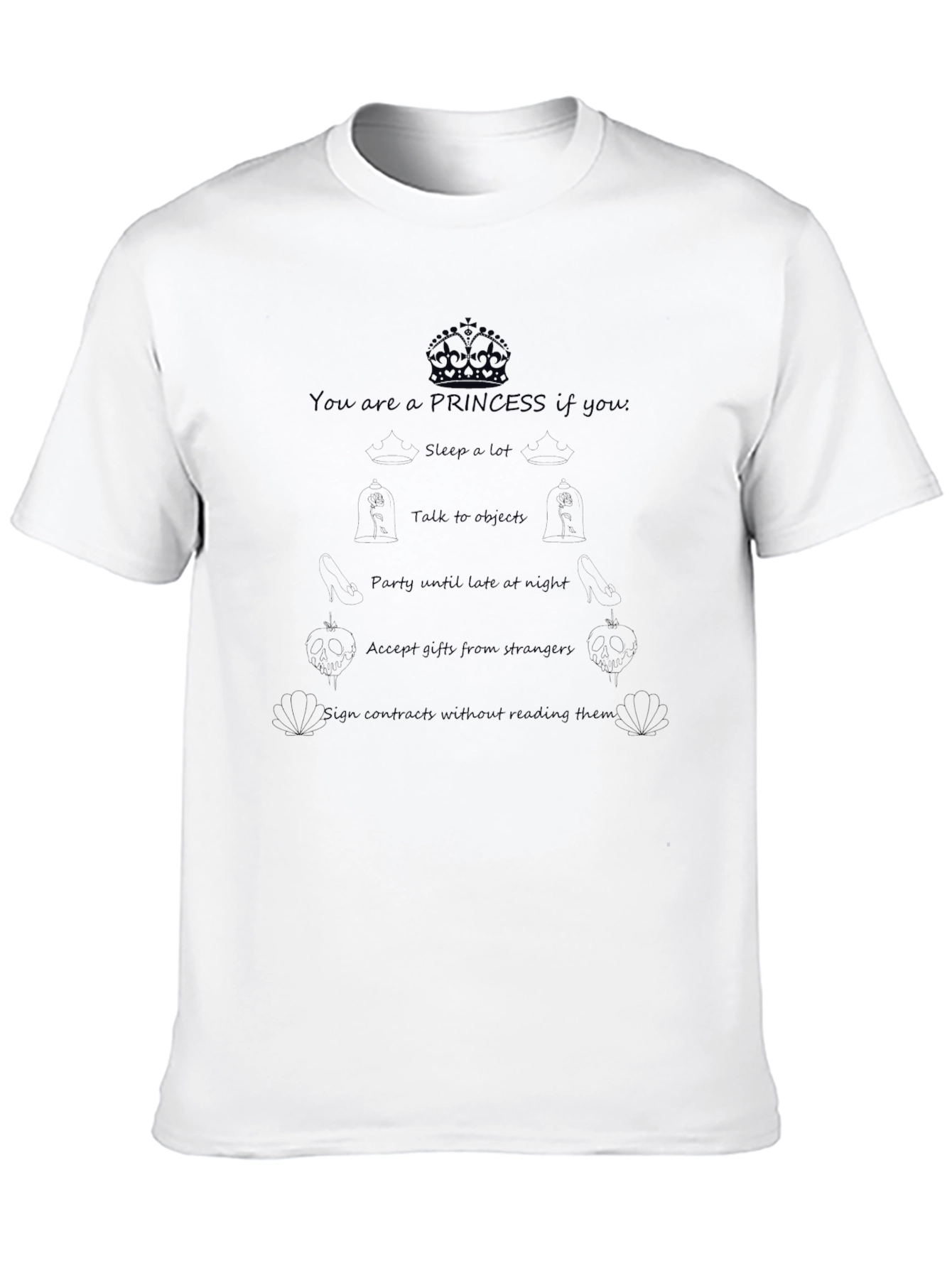 You Are a Princess T-Shirt - Black