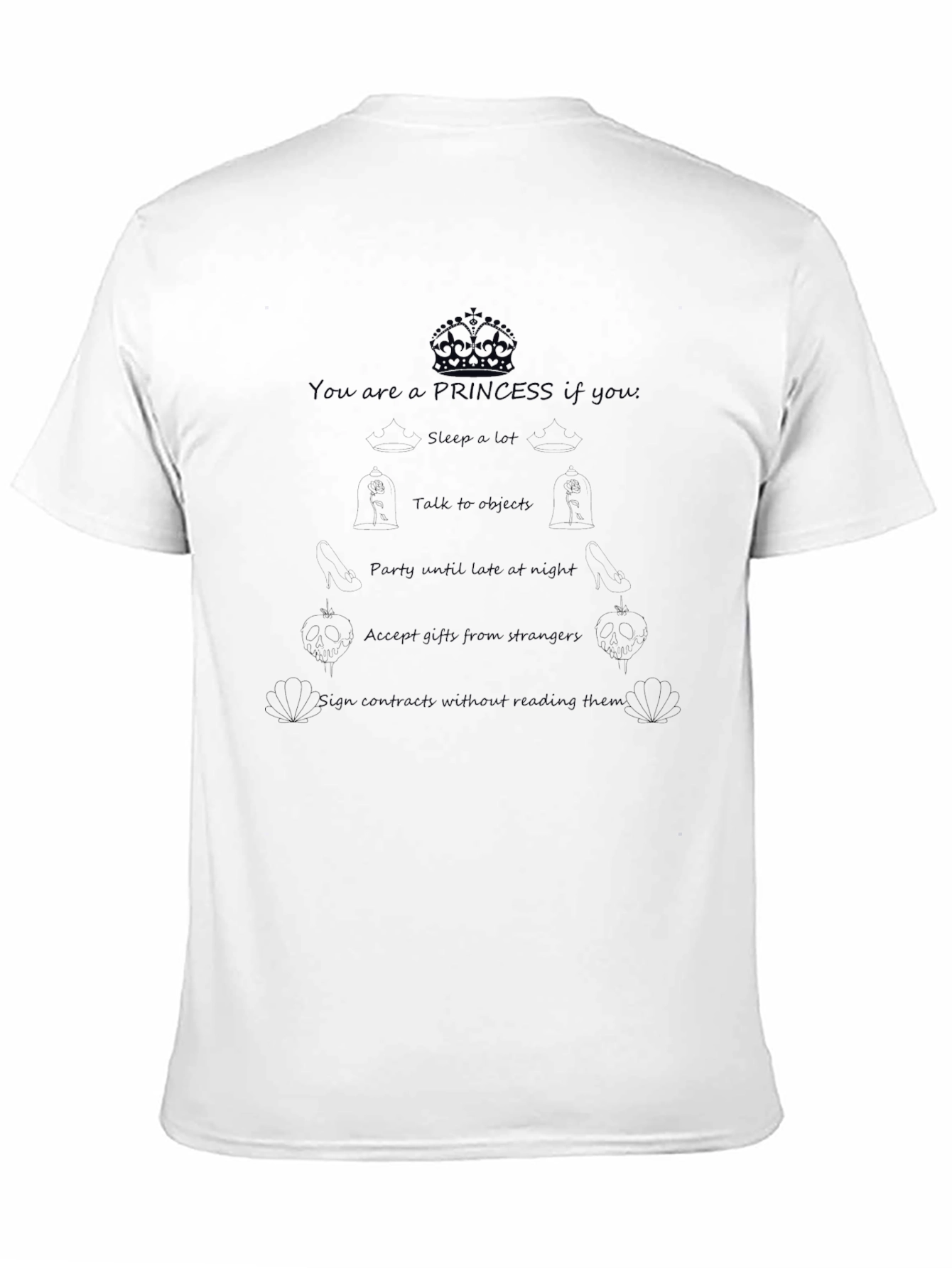 You Are a Princess T-Shirt - Black