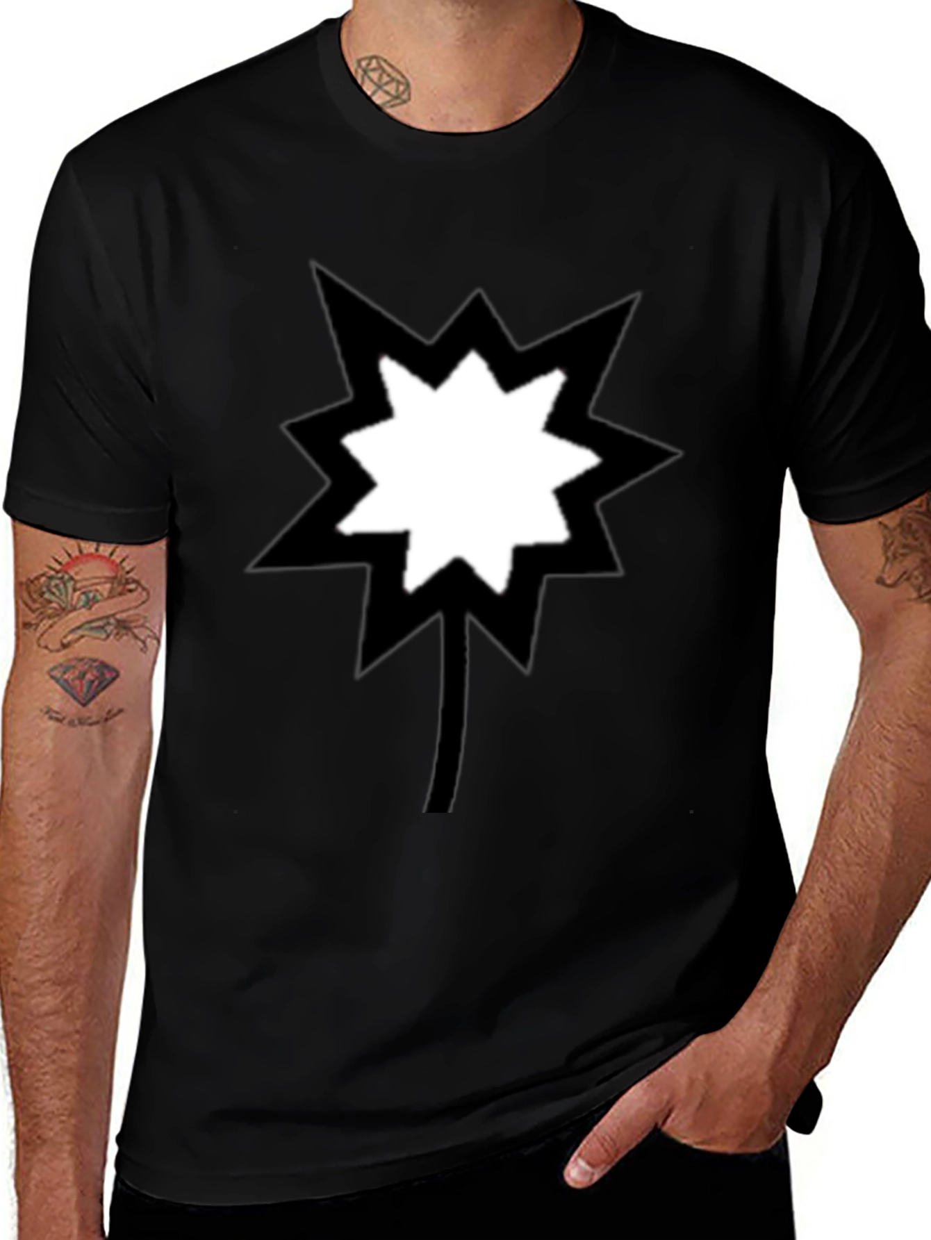 Boomerang T-Shirt - Black Cotton Tee with Unique Design