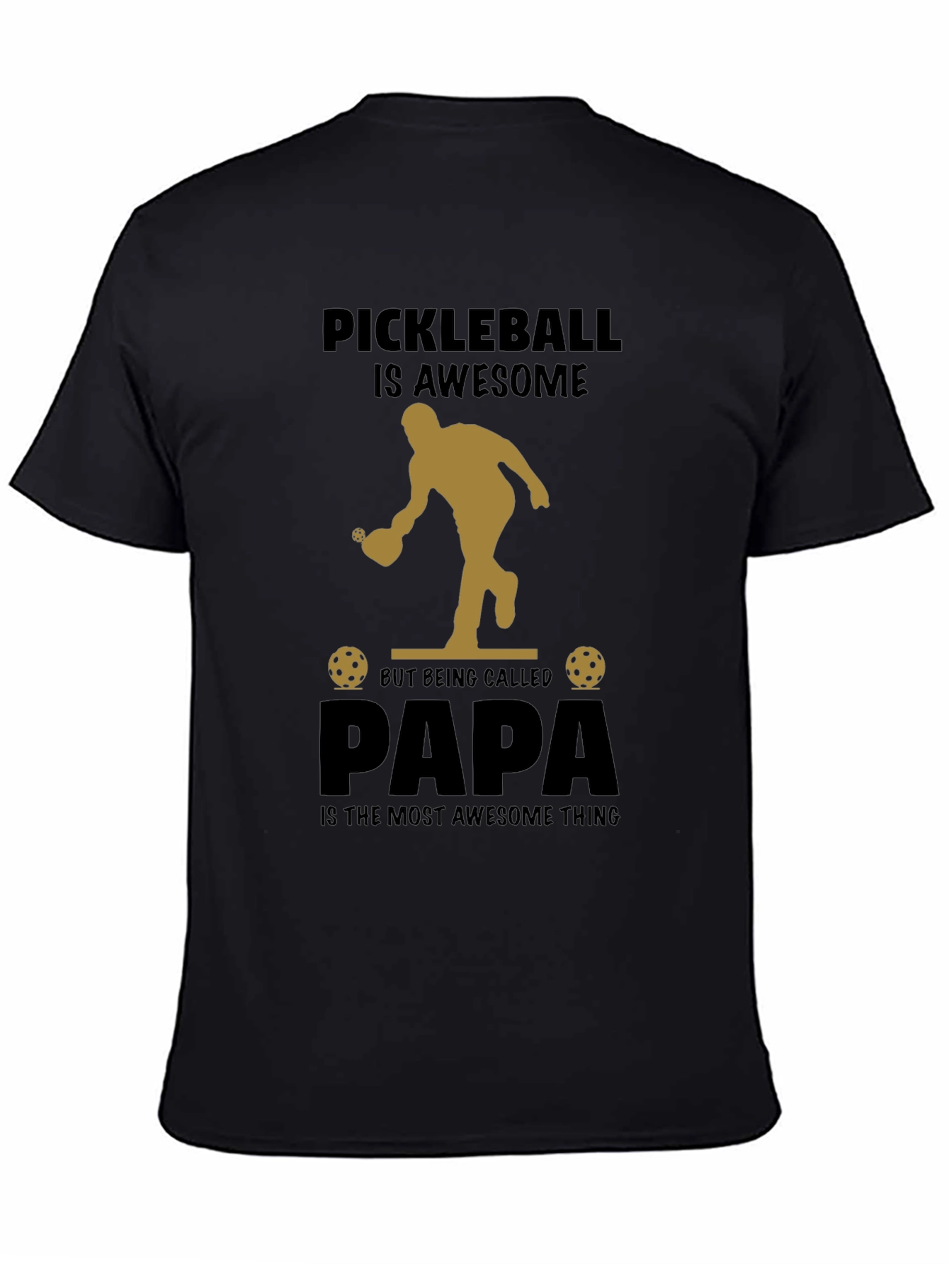 Pickleball Papa T-Shirt: Awesome Fathers Day Gift