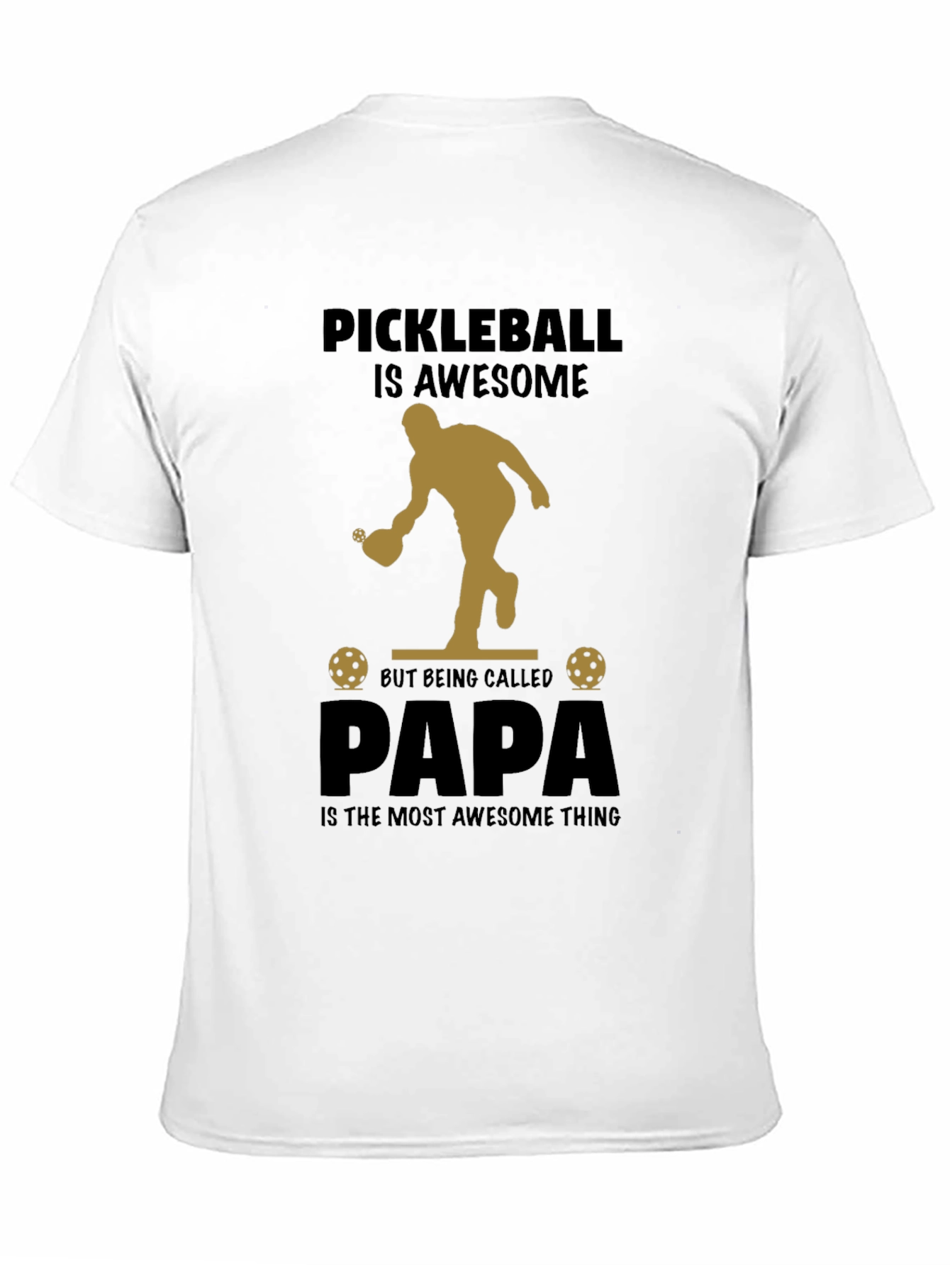 Pickleball Papa T-Shirt: Awesome Fathers Day Gift