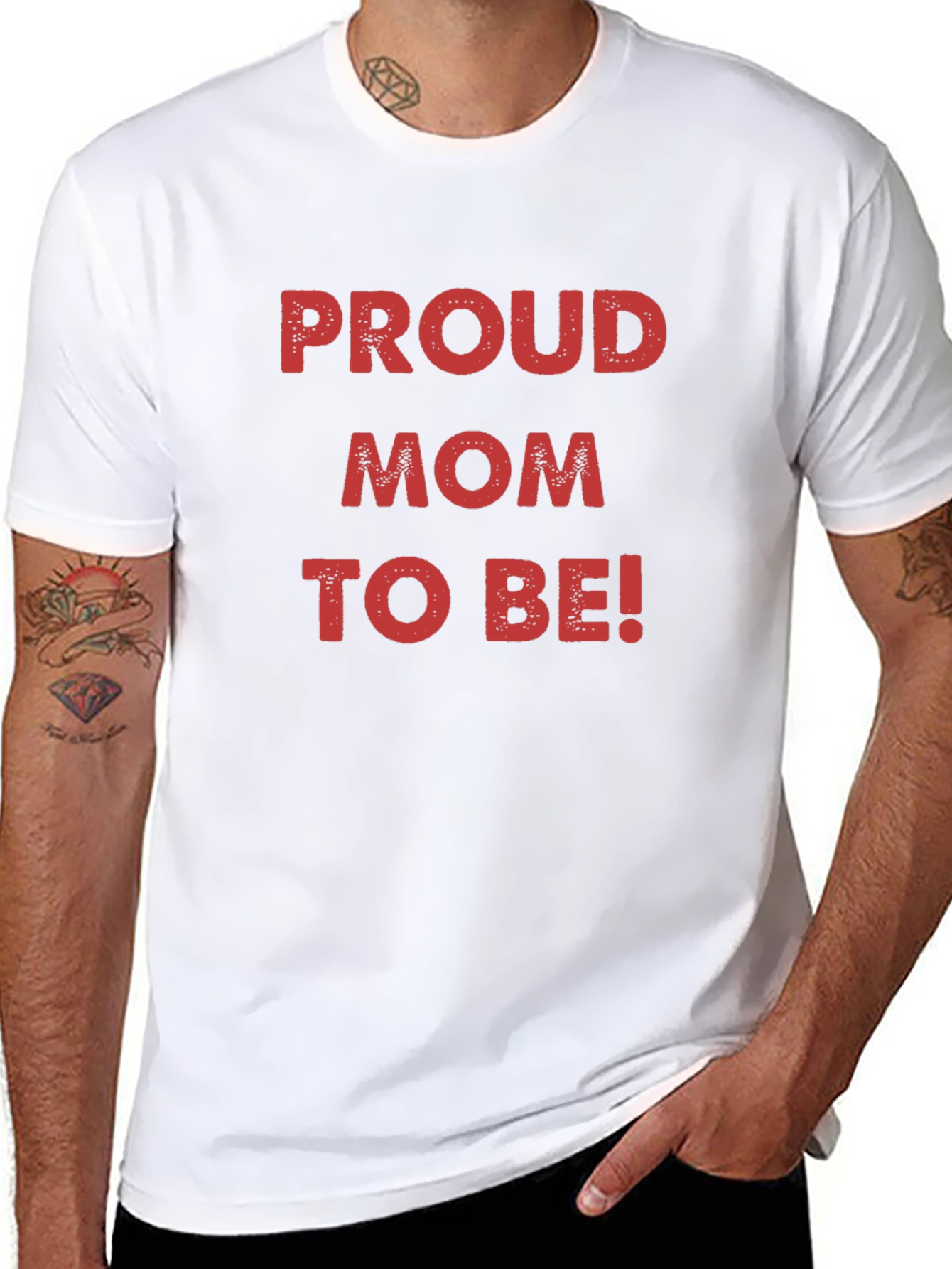 Proud Mom To Be! Black T-Shirt