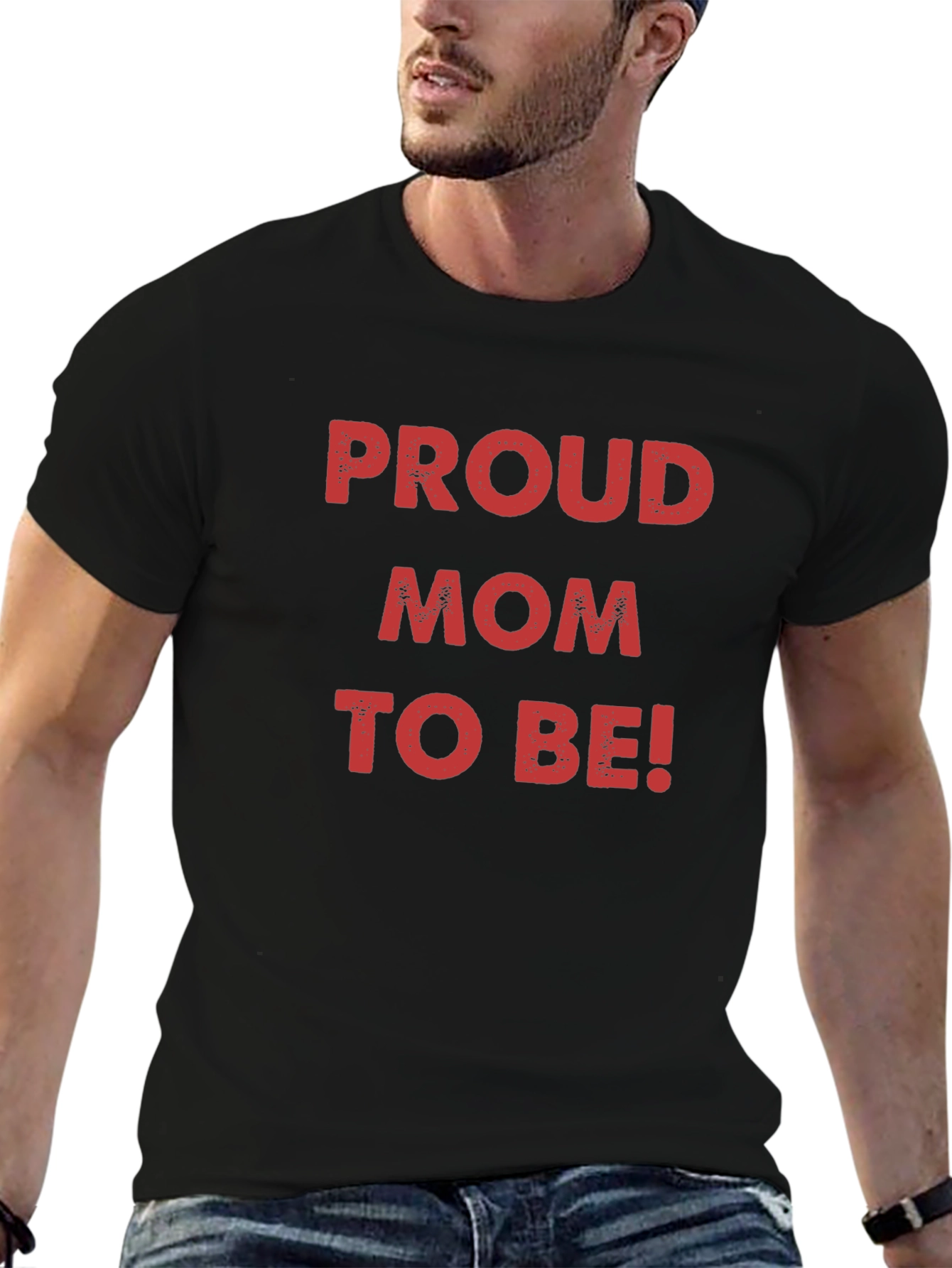 Proud Mom To Be! Black T-Shirt