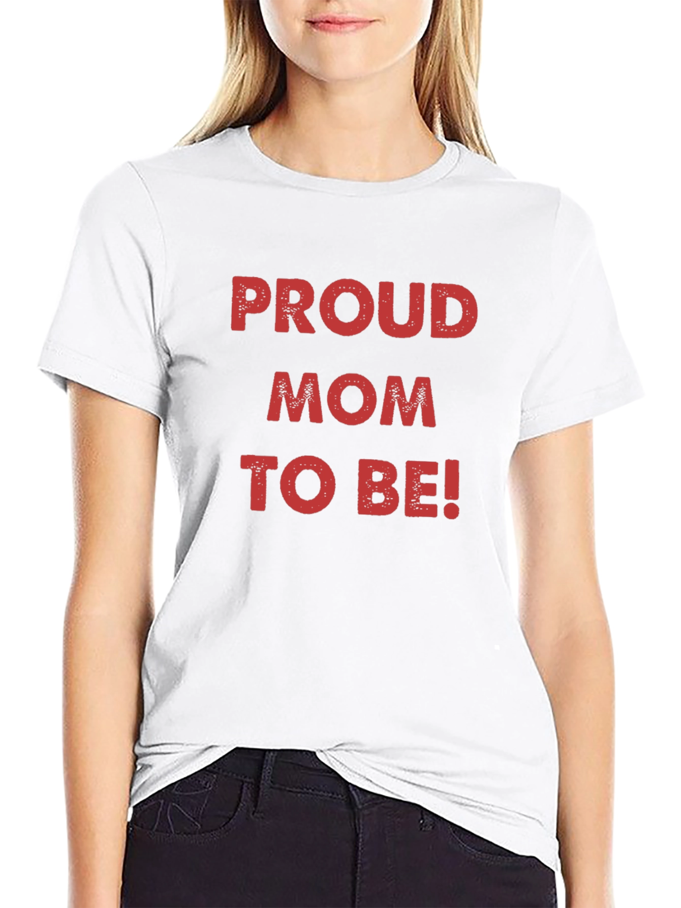 Proud Mom To Be! Black T-Shirt