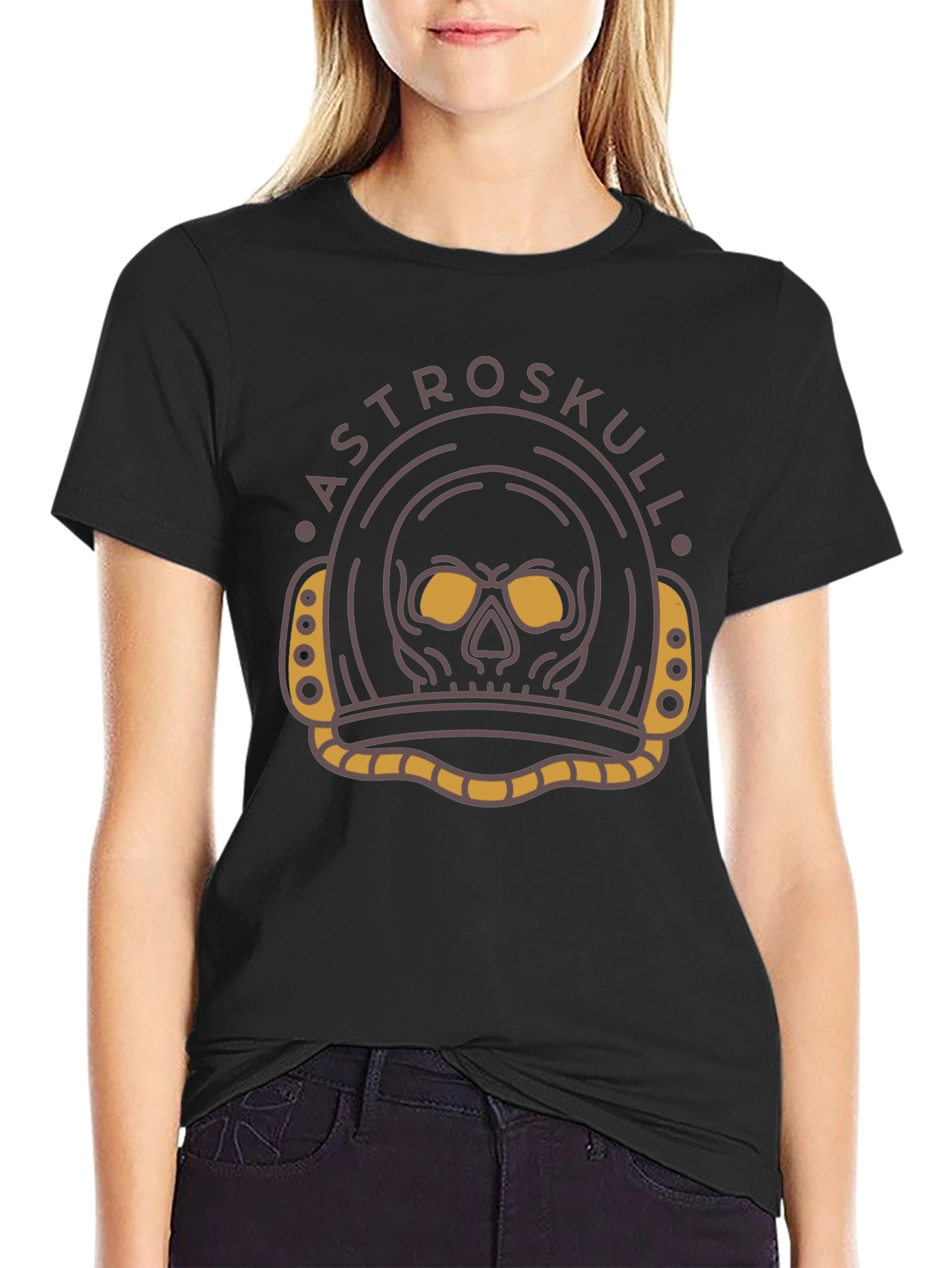 AstroSkull Graphic Tee - Space Skull T-Shirt