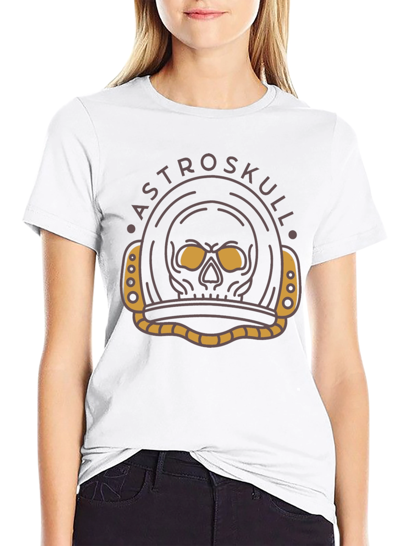 AstroSkull Graphic Tee - Space Skull T-Shirt