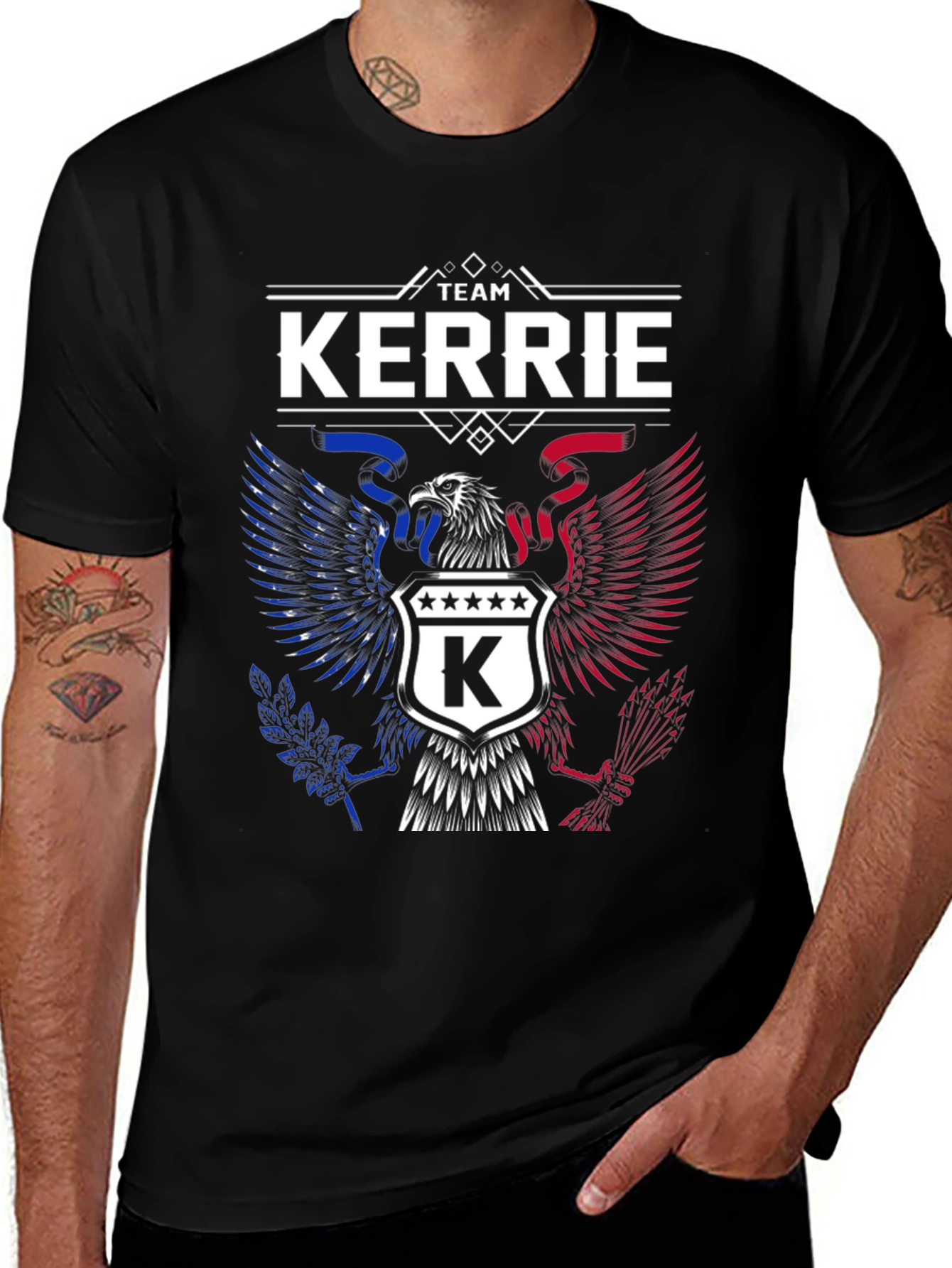 Team Kerrie Graphic Tee - Patriotic Eagle Design