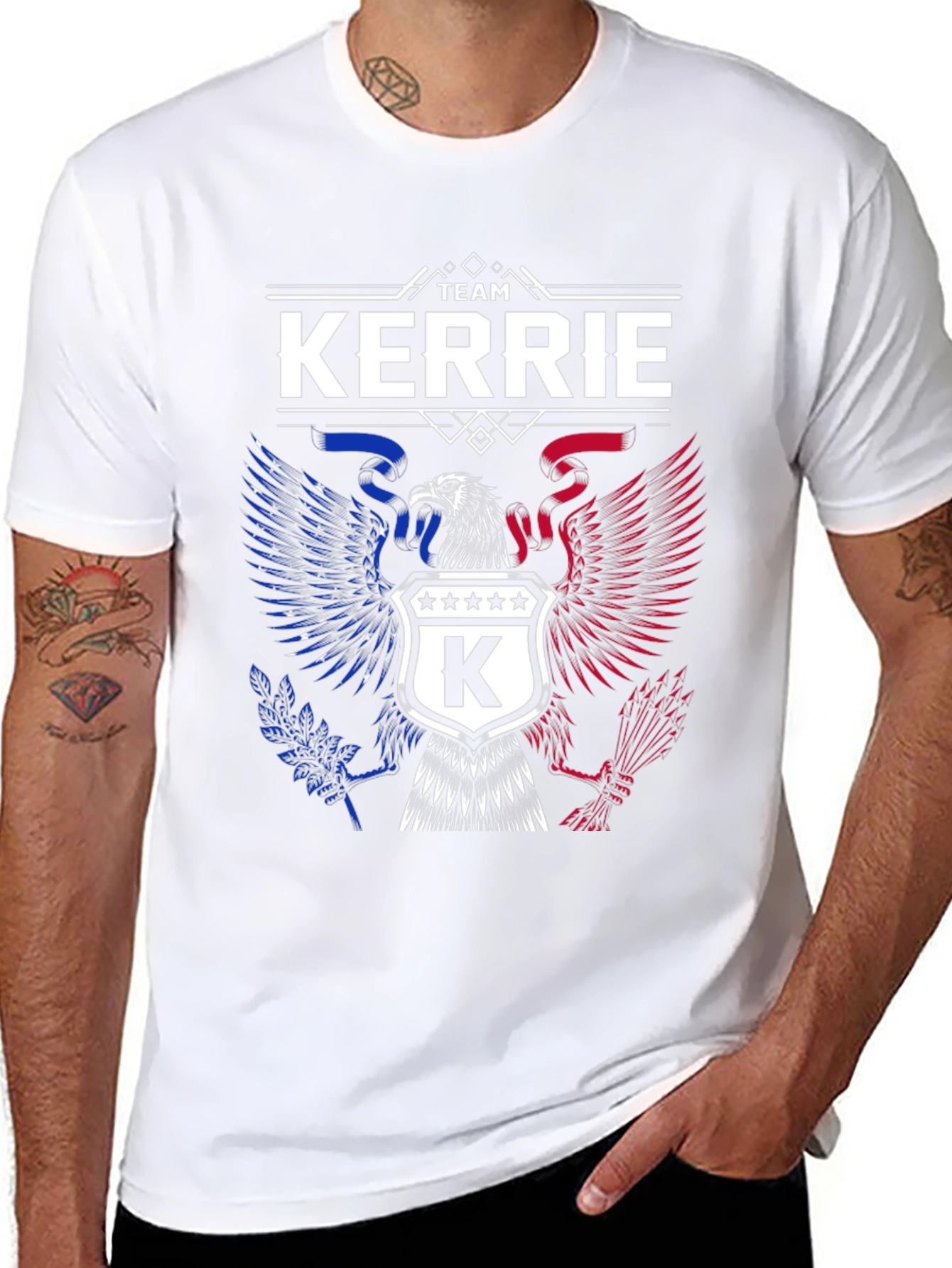 Team Kerrie Graphic Tee - Patriotic Eagle Design