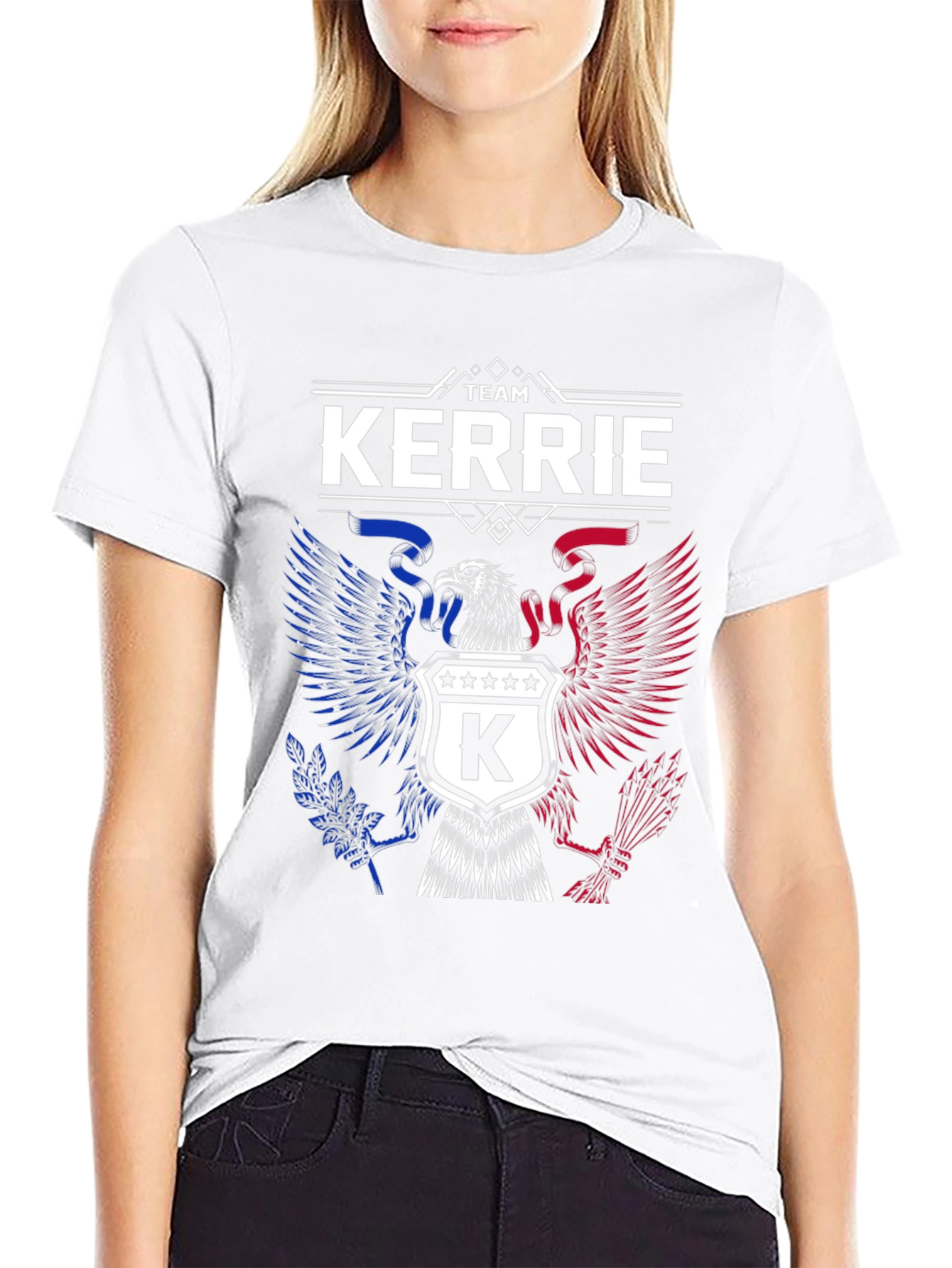 Team Kerrie Graphic Tee - Patriotic Eagle Design