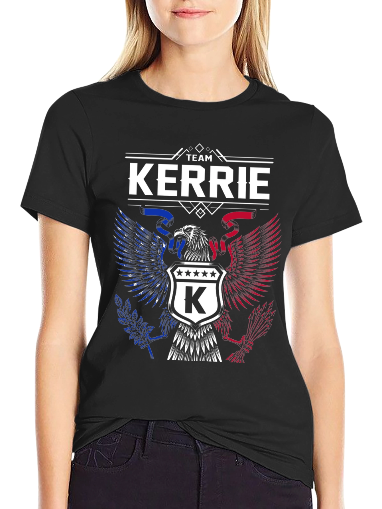 Team Kerrie Graphic Tee - Patriotic Eagle Design