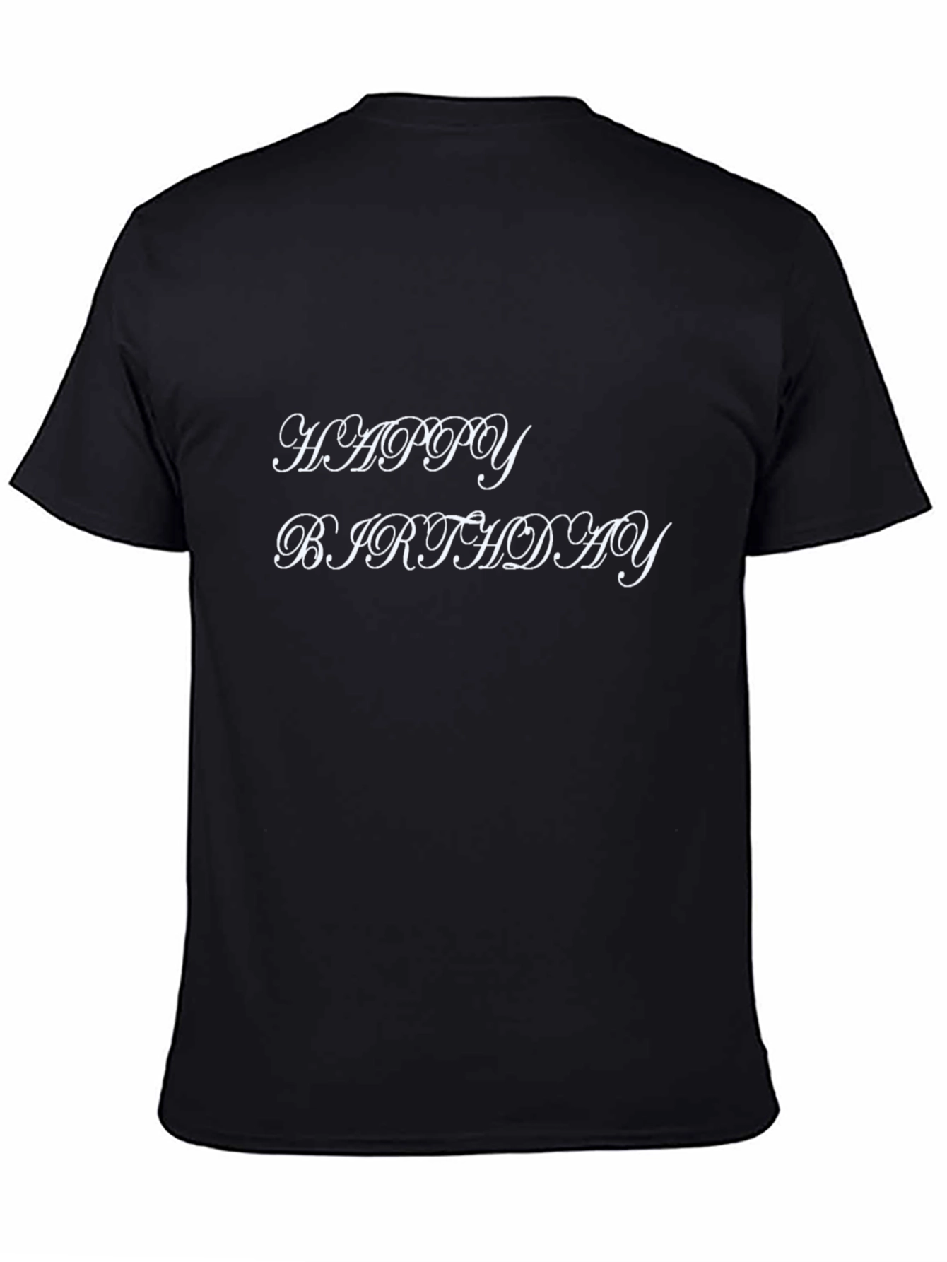 Happy Birthday Black T-Shirt - Stylish Celebration Wear