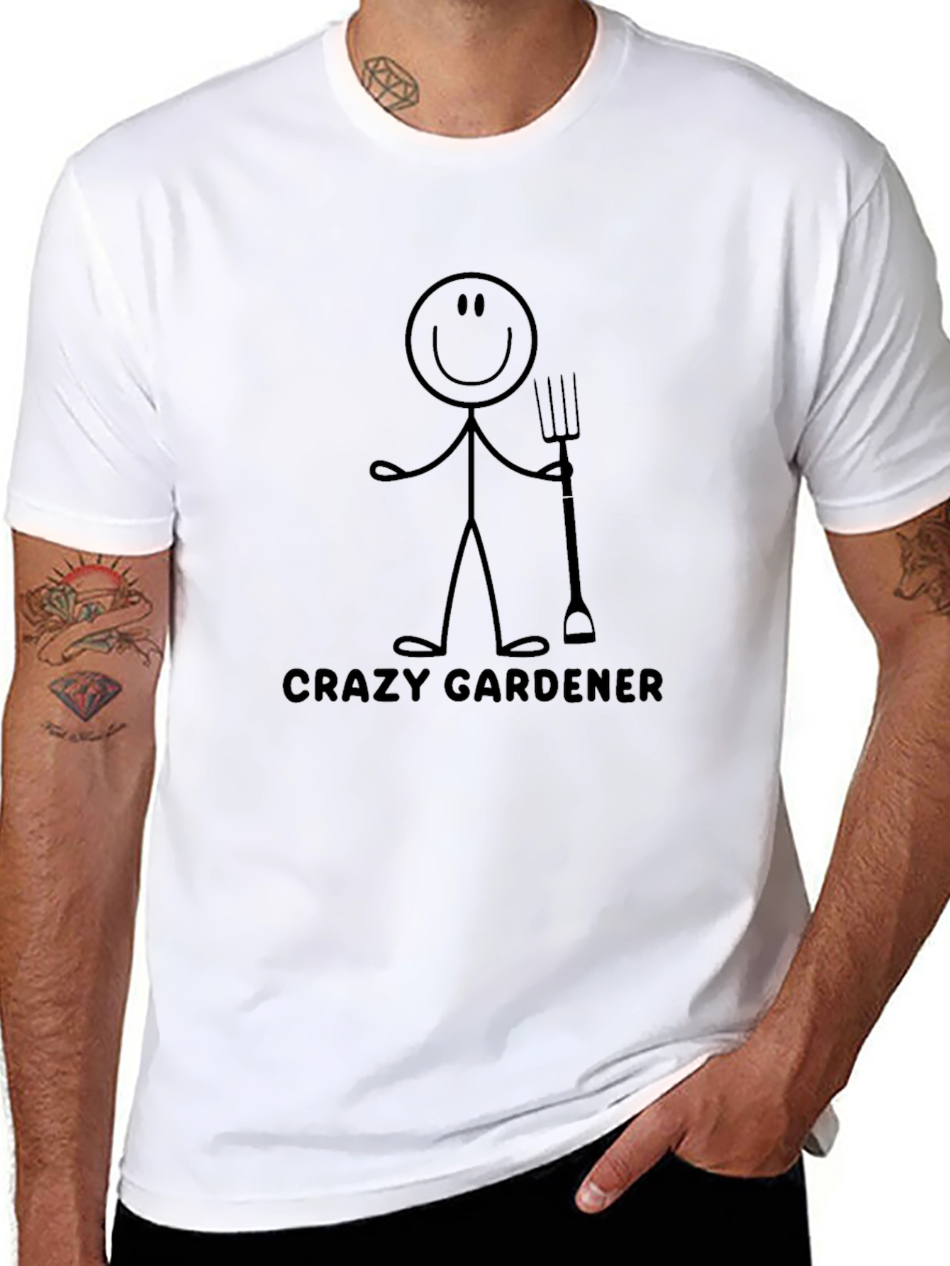 Crazy Gardener Graphic T-Shirt