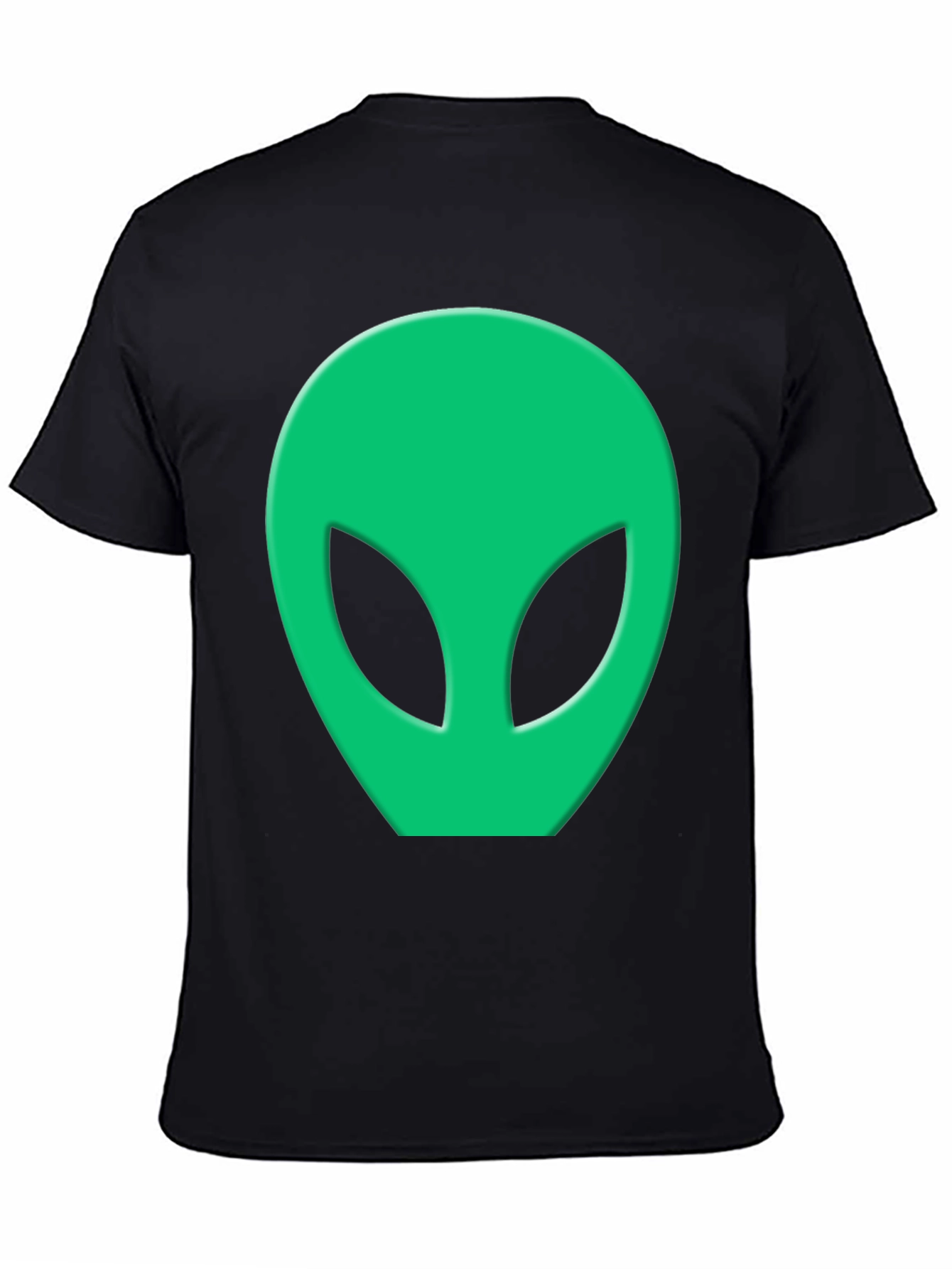 Alien Head Graphic Tee - Black T-Shirt