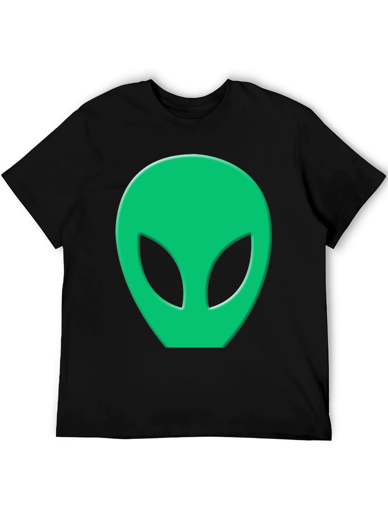 Alien Head Graphic Tee - Black T-Shirt