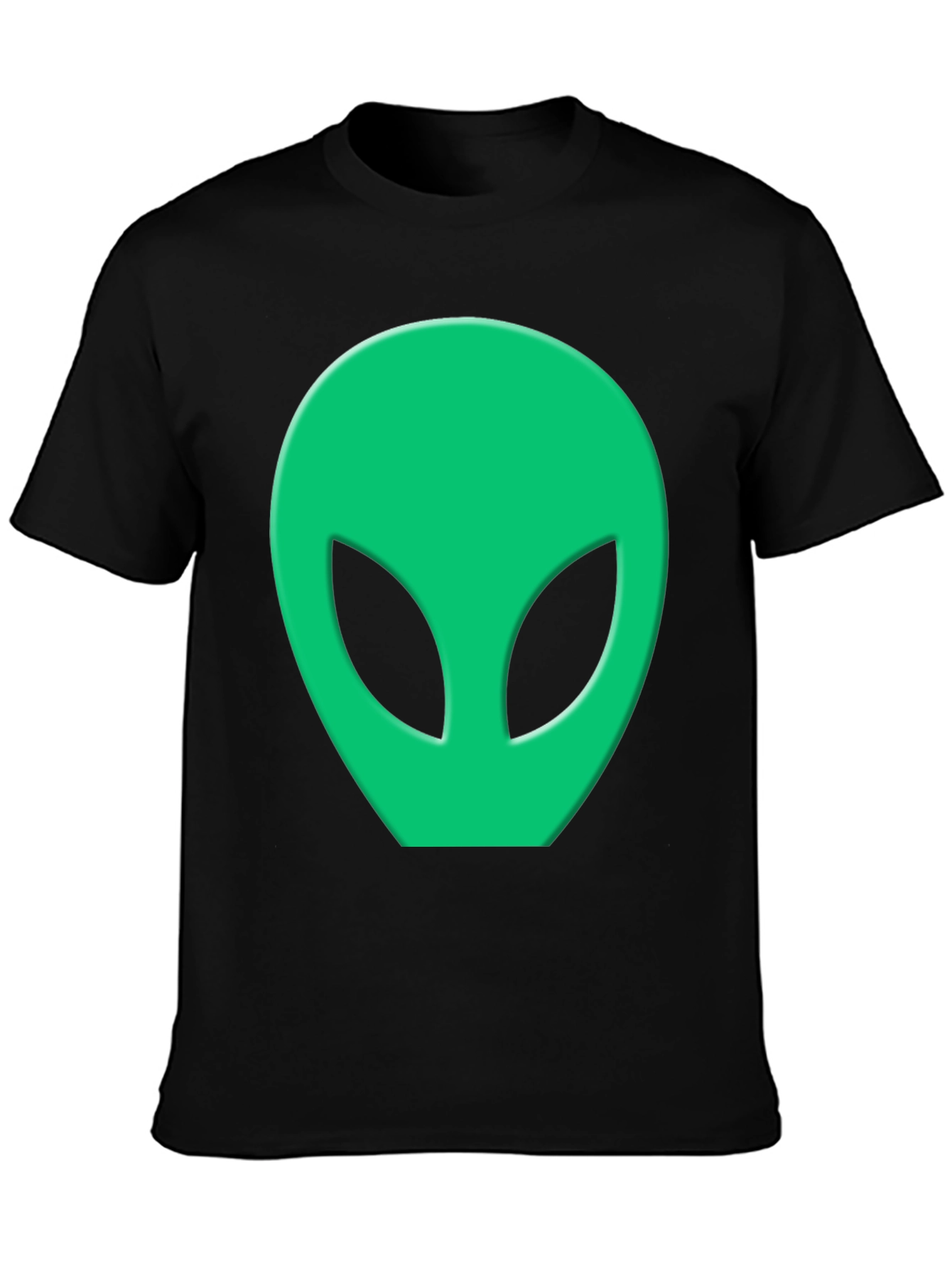 Alien Head Graphic Tee - Black T-Shirt
