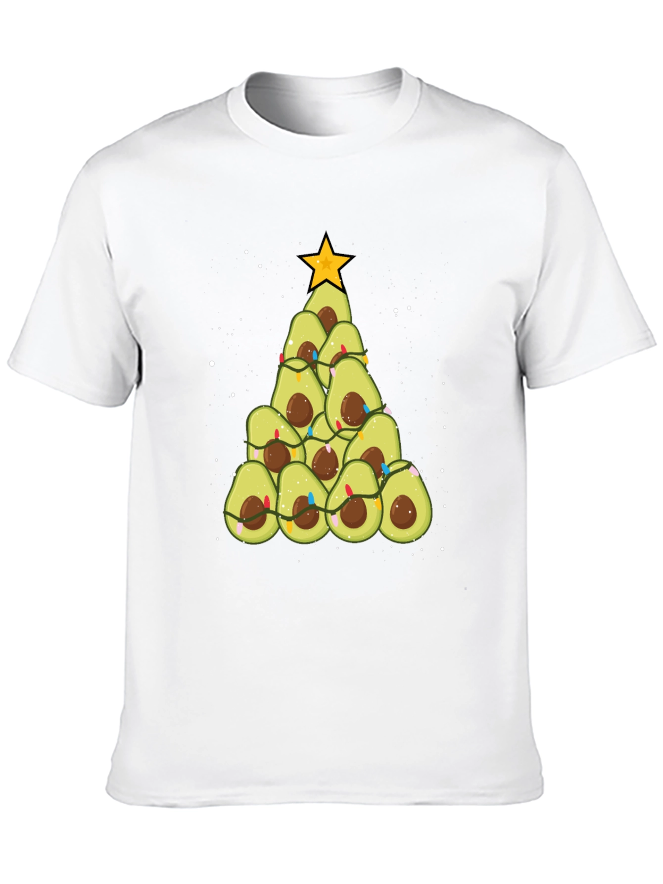 Avocado Christmas Tree Graphic Tee