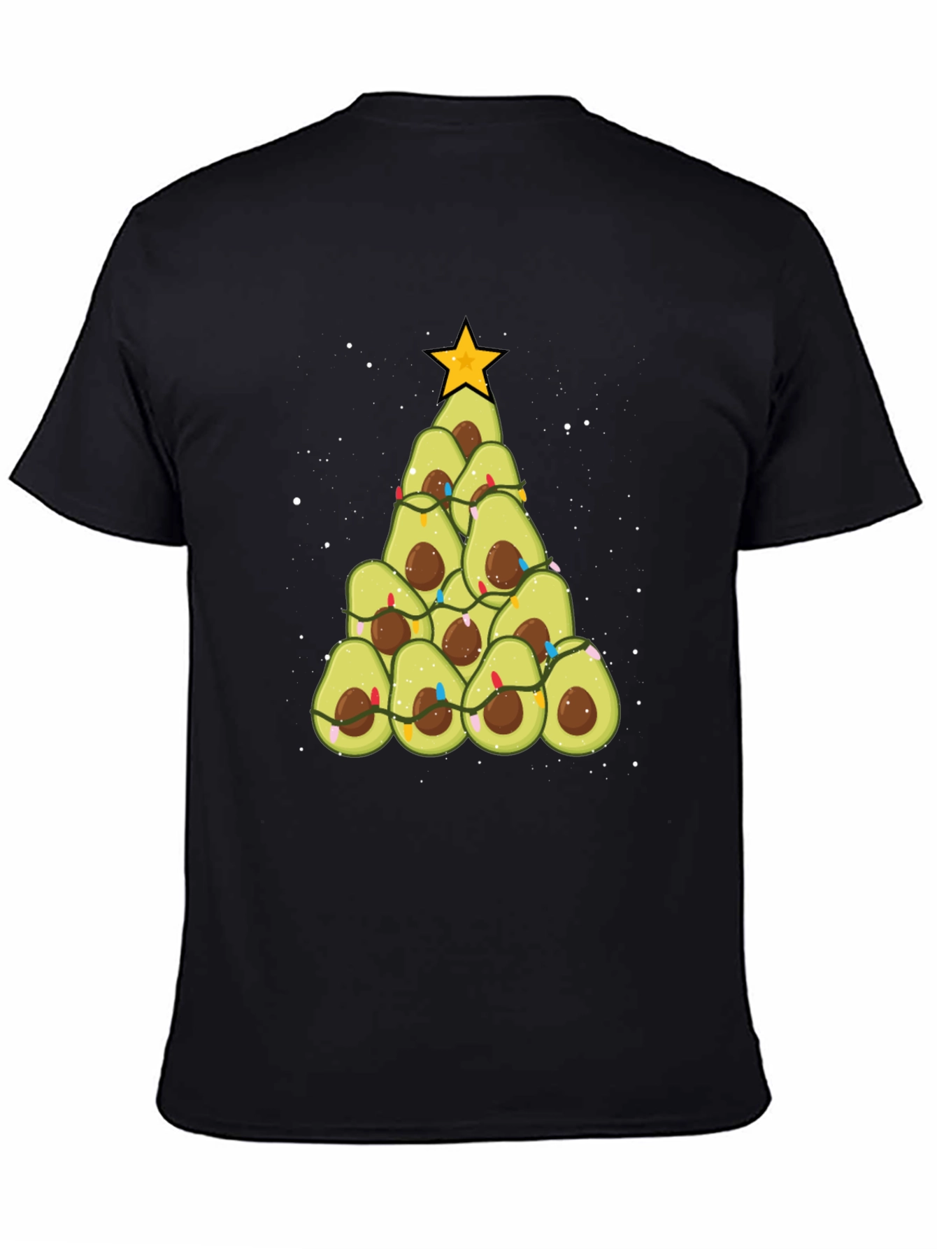 Avocado Christmas Tree Graphic Tee