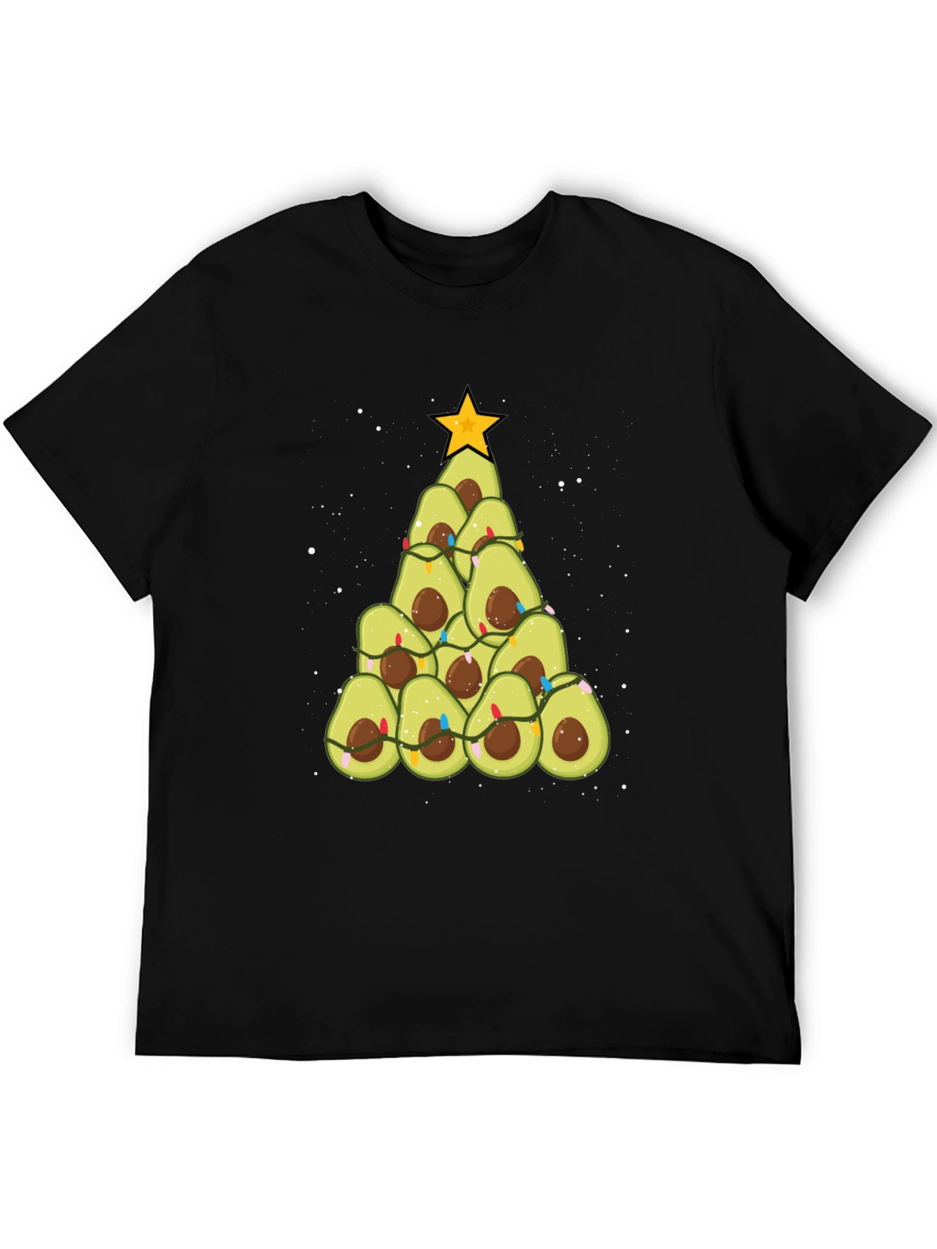 Avocado Christmas Tree Graphic Tee