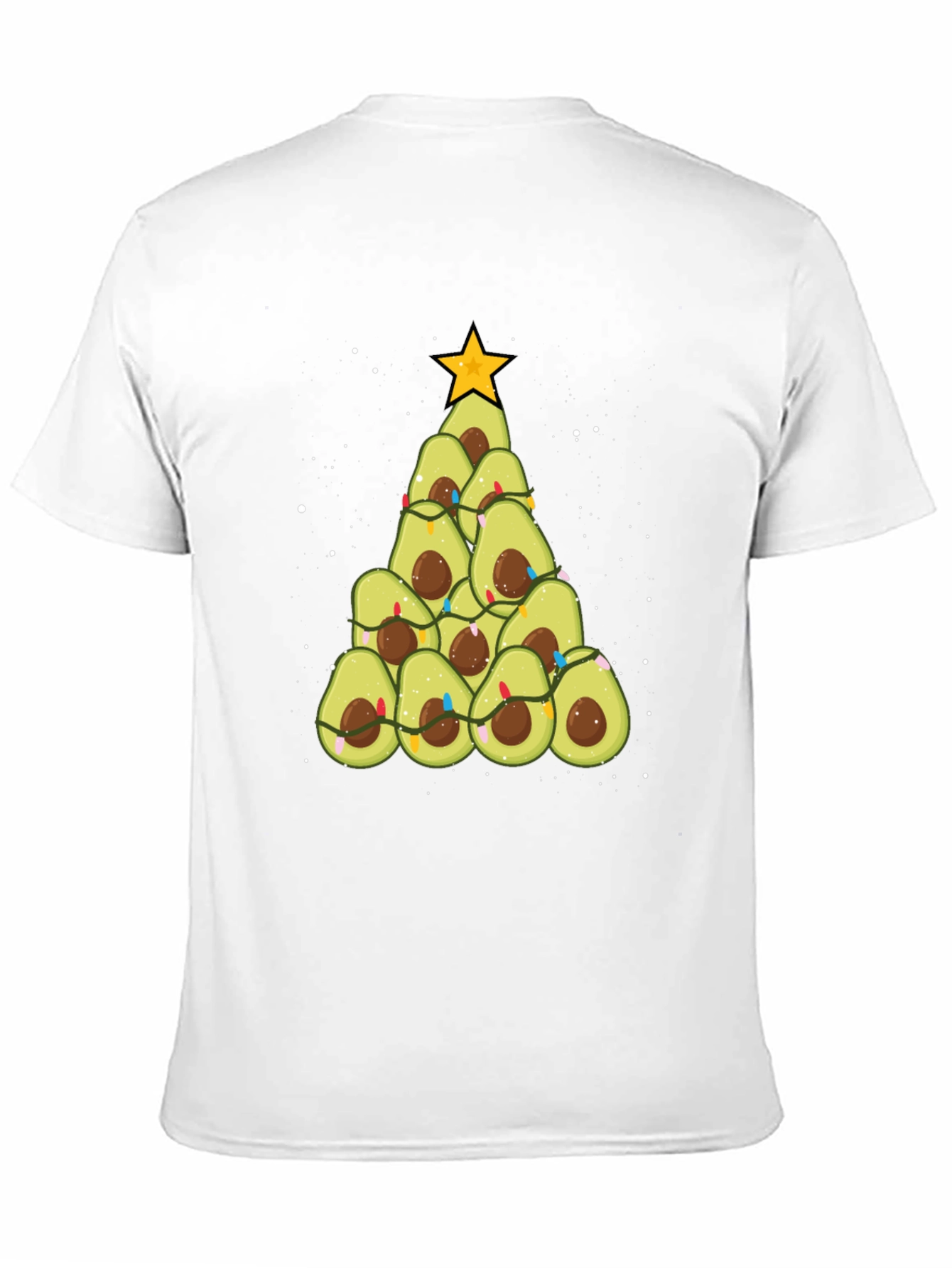 Avocado Christmas Tree Graphic Tee