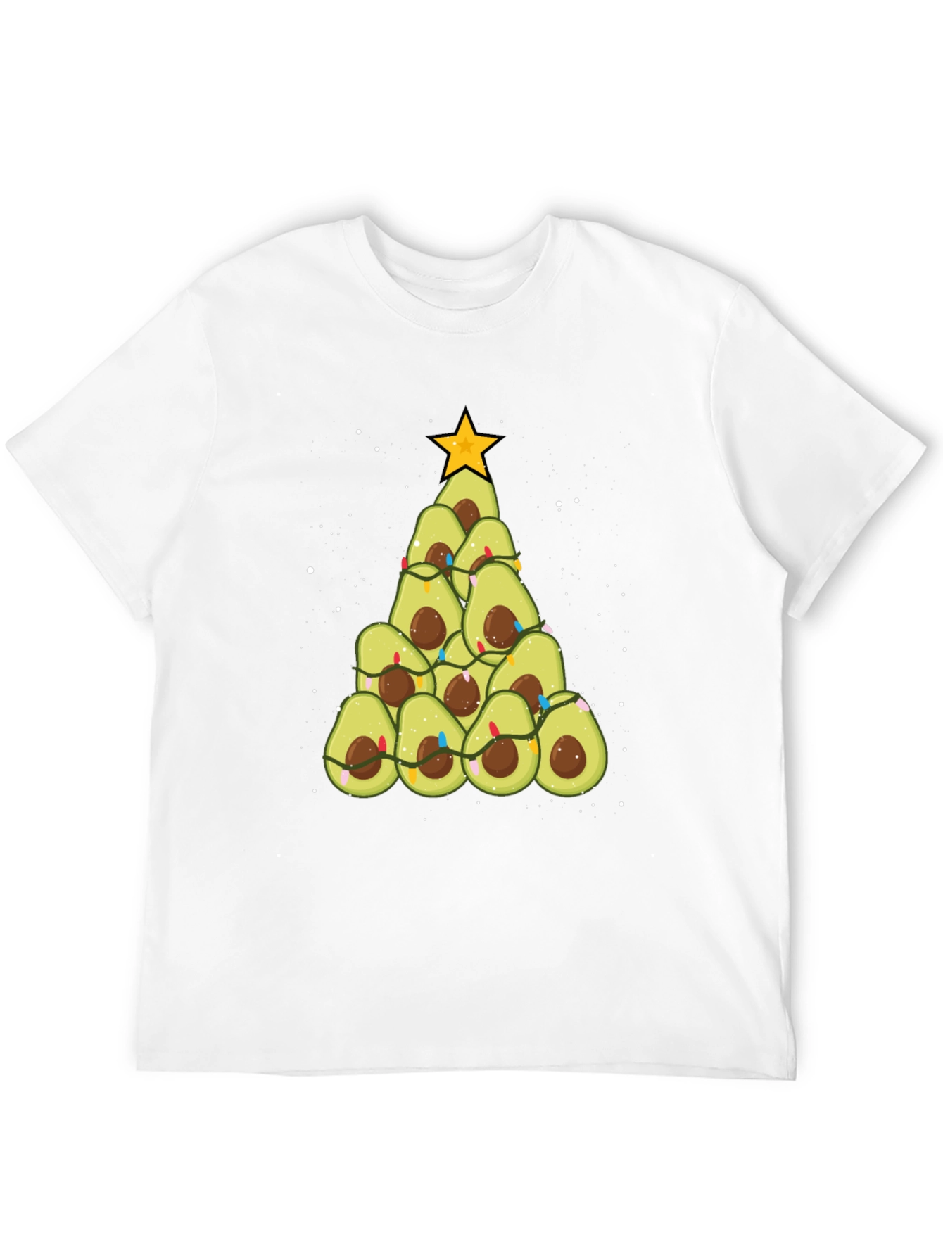 Avocado Christmas Tree Graphic Tee
