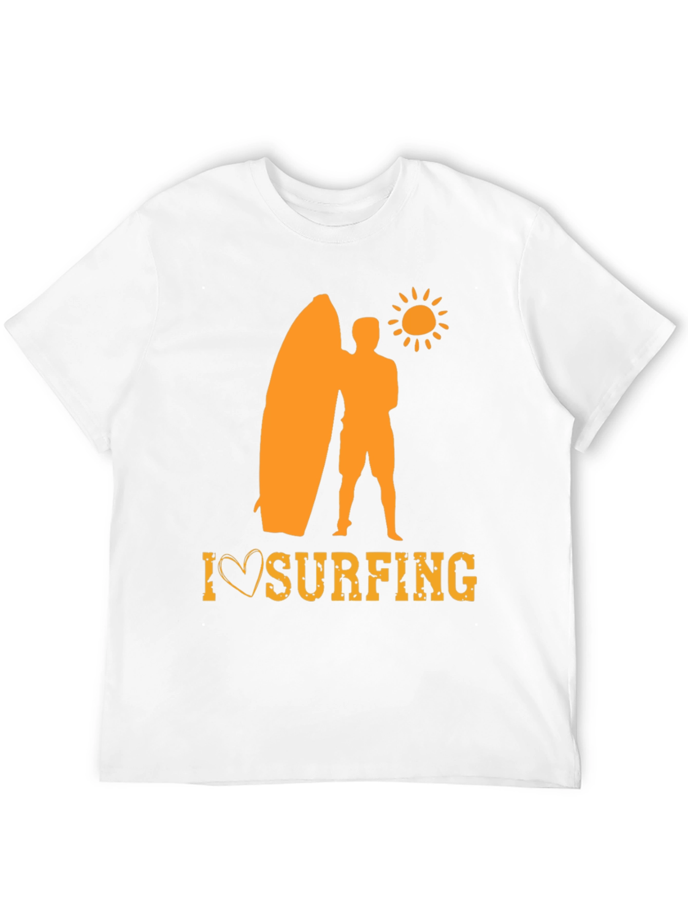 I Love Surfing Graphic Tee - Black
