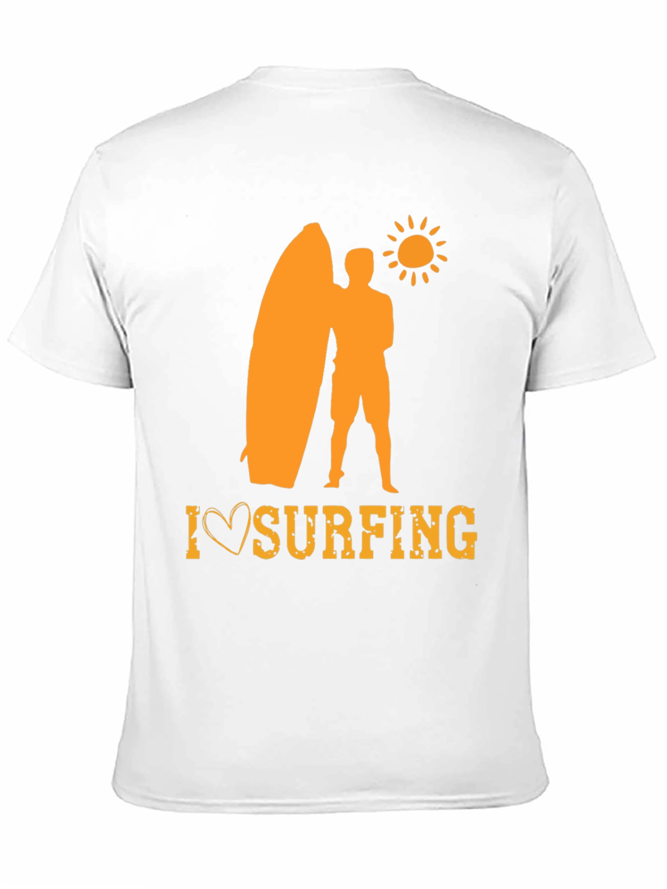 I Love Surfing Graphic Tee - Black