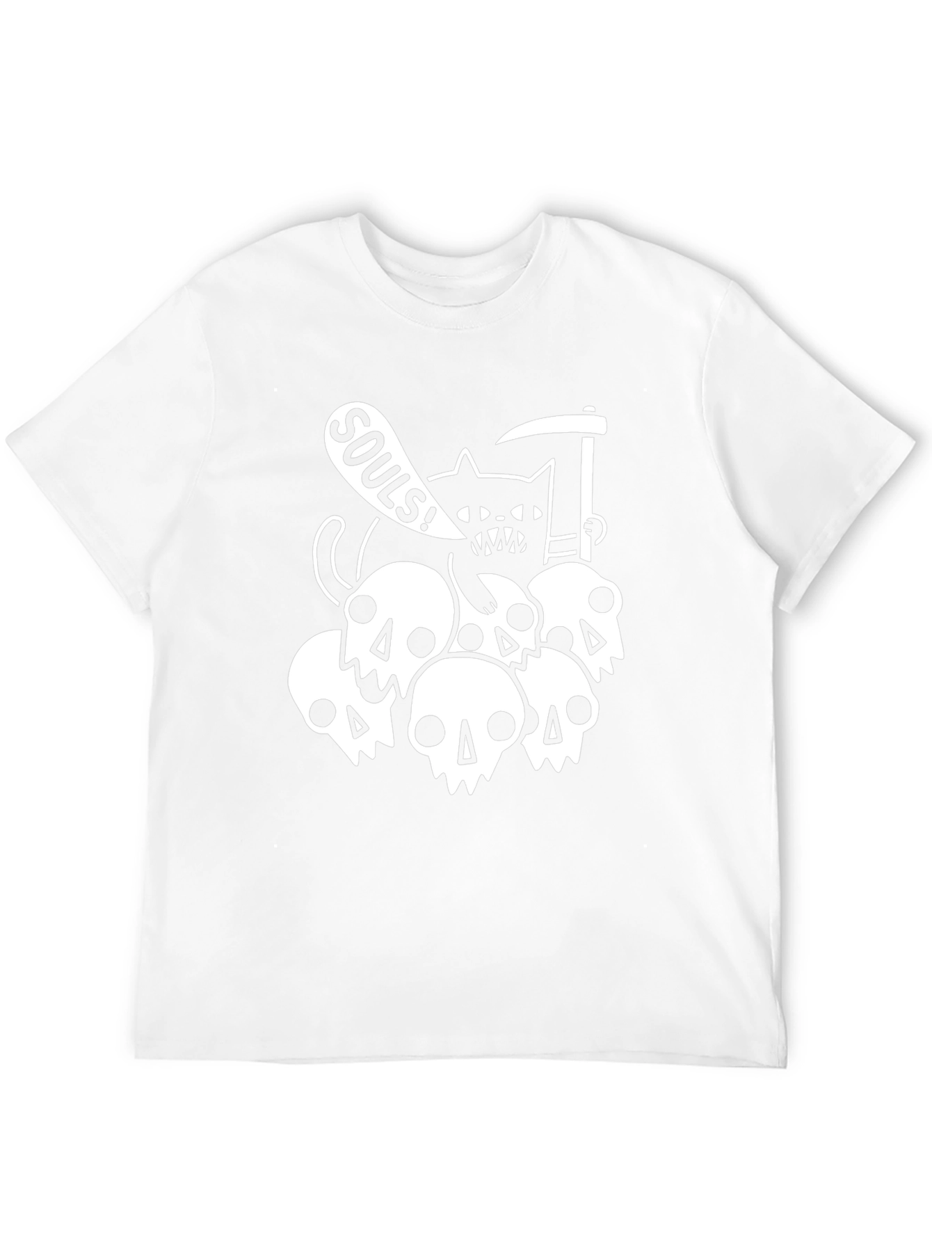 Grim Reaper Cat T-Shirt - Souls Graphic Tee