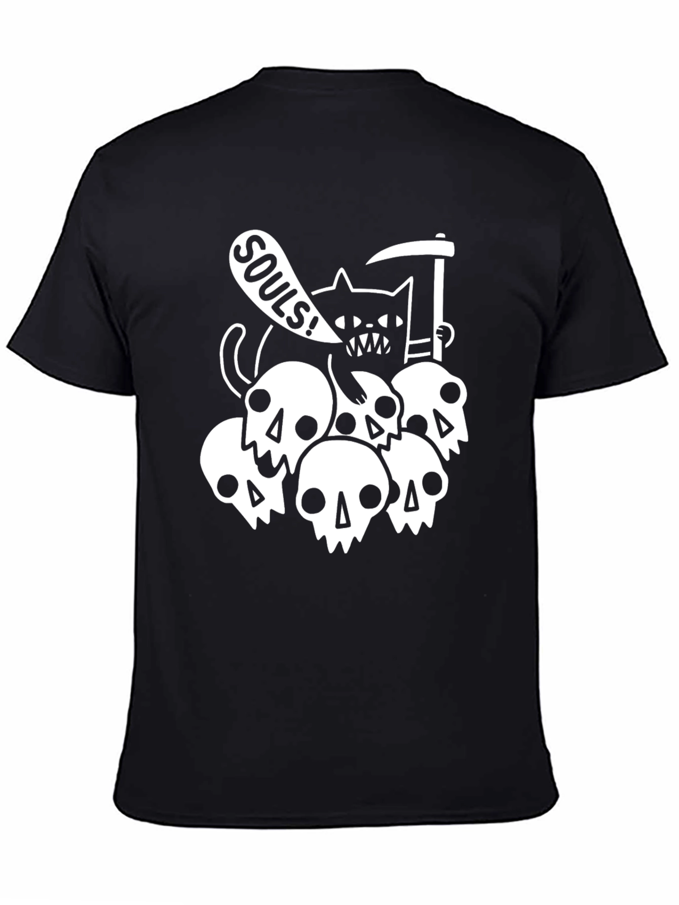 Grim Reaper Cat T-Shirt - Souls Graphic Tee
