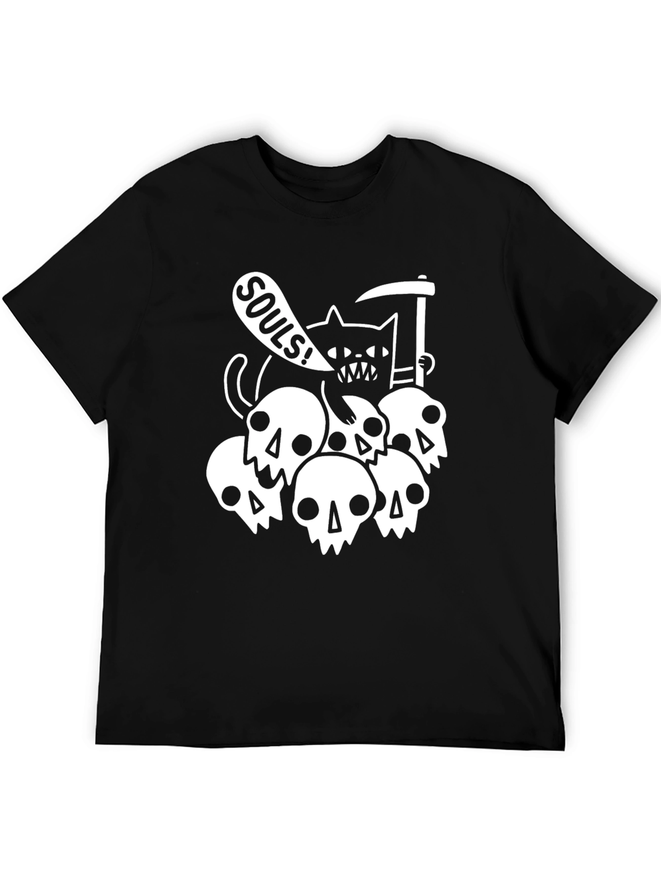 Grim Reaper Cat T-Shirt - Souls Graphic Tee