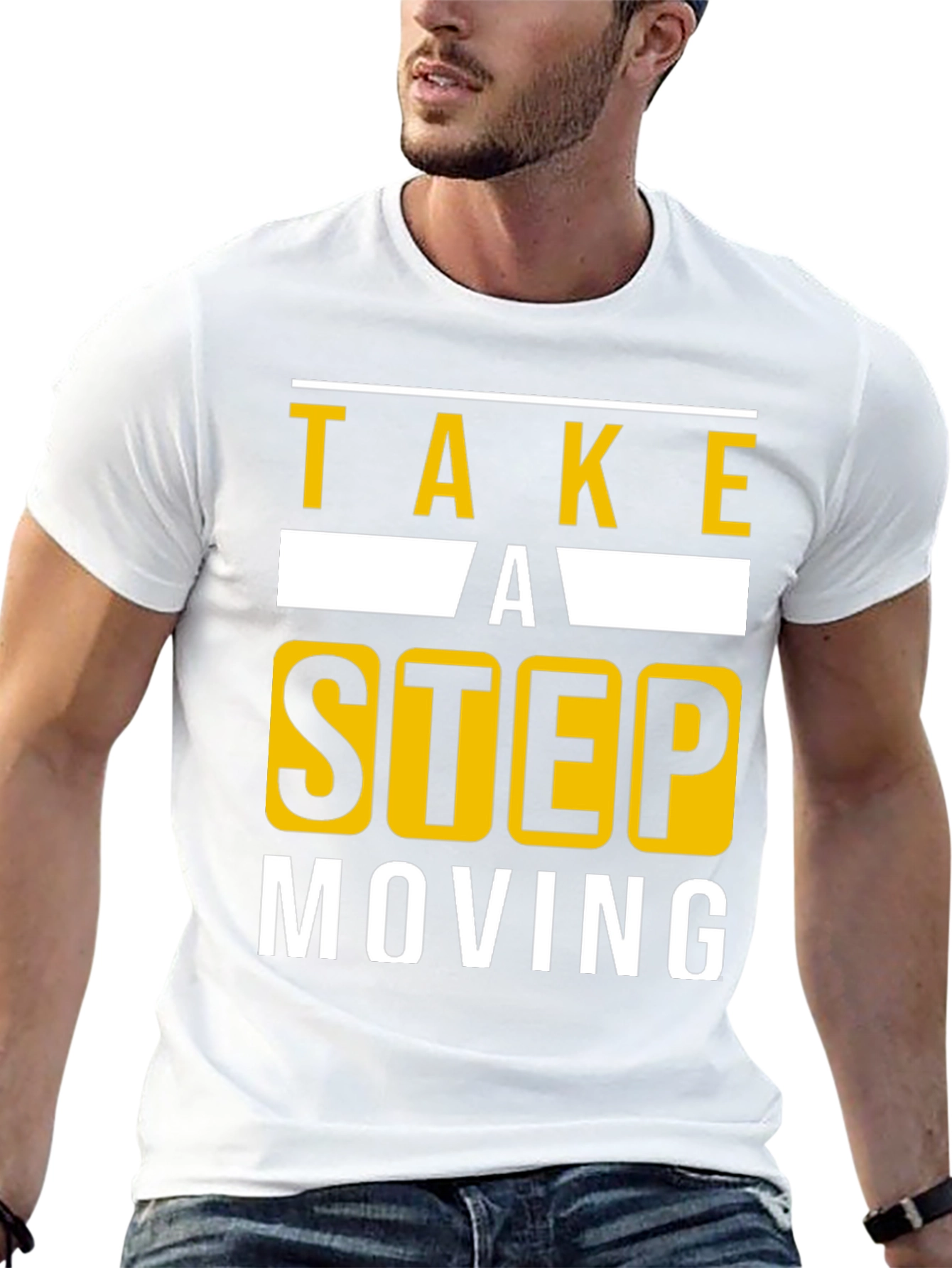 Take A Step Moving T-Shirt - Black