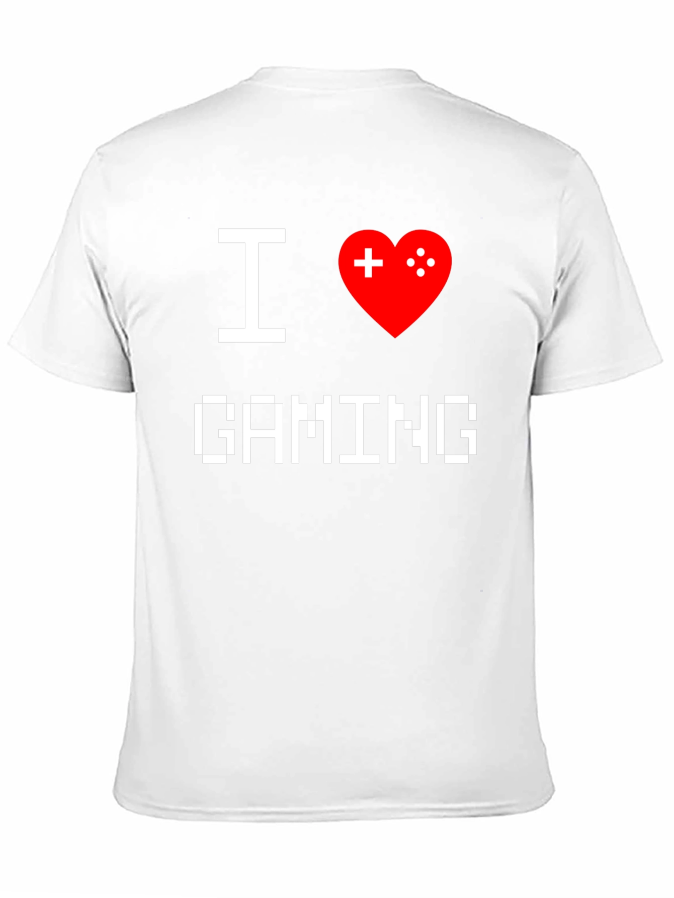 I Love Gaming T-Shirt - Pixel Heart Gamer Tee